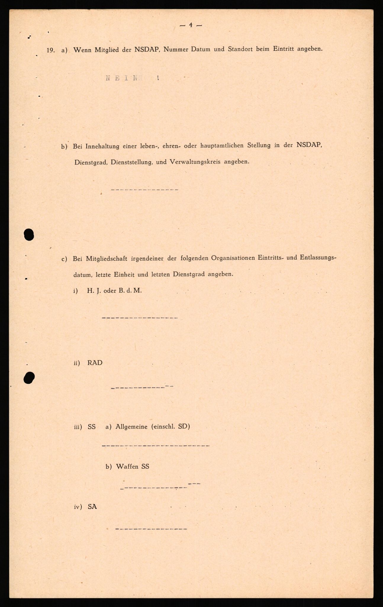 Forsvaret, Forsvarets overkommando II, AV/RA-RAFA-3915/D/Db/L0031: CI Questionaires. Tyske okkupasjonsstyrker i Norge. Tyskere., 1945-1946, p. 397