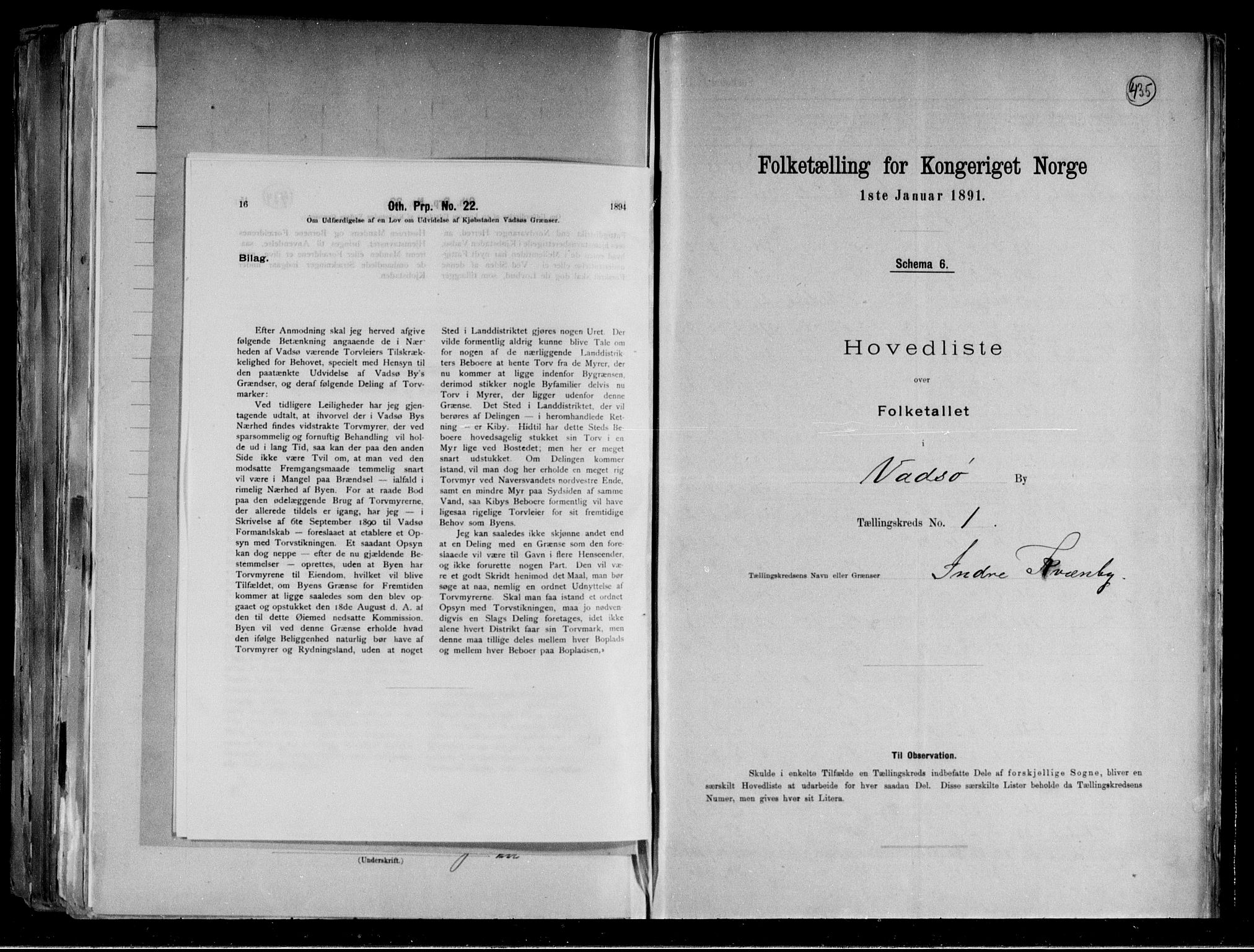 RA, 1891 census for 2003 Vadsø, 1891, p. 13