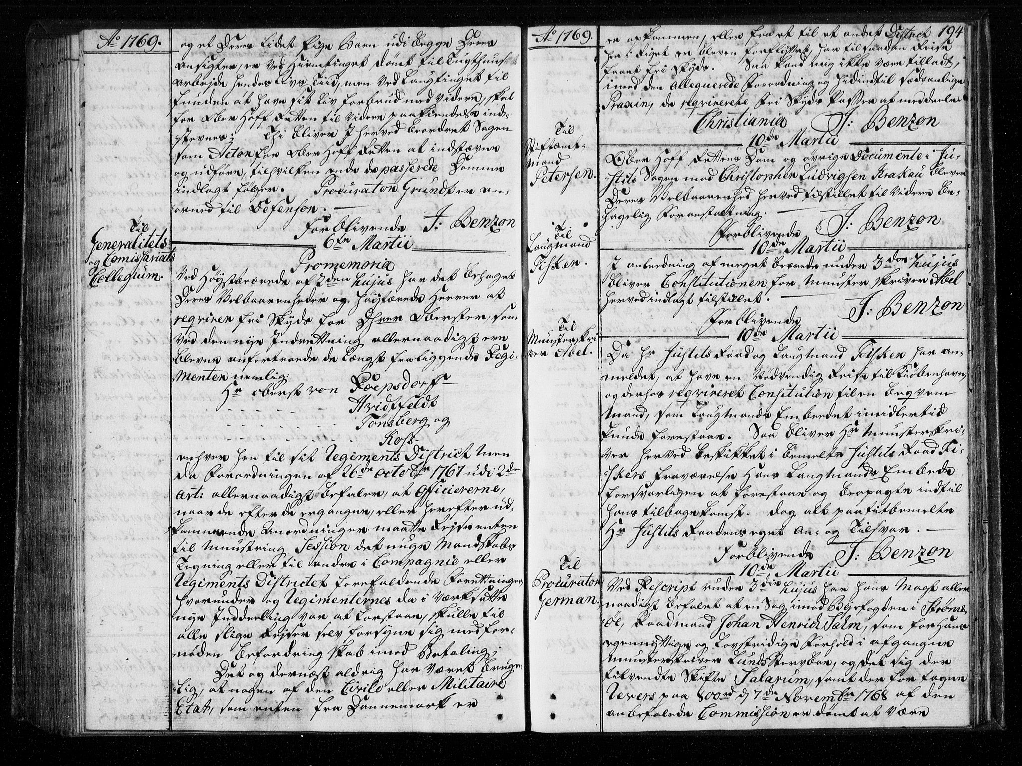 Stattholderembetet 1572-1771, AV/RA-EA-2870/Bf/L0007: Stattholderprotokoll (allmenn kopibok), 1768-1769, p. 193b-194a