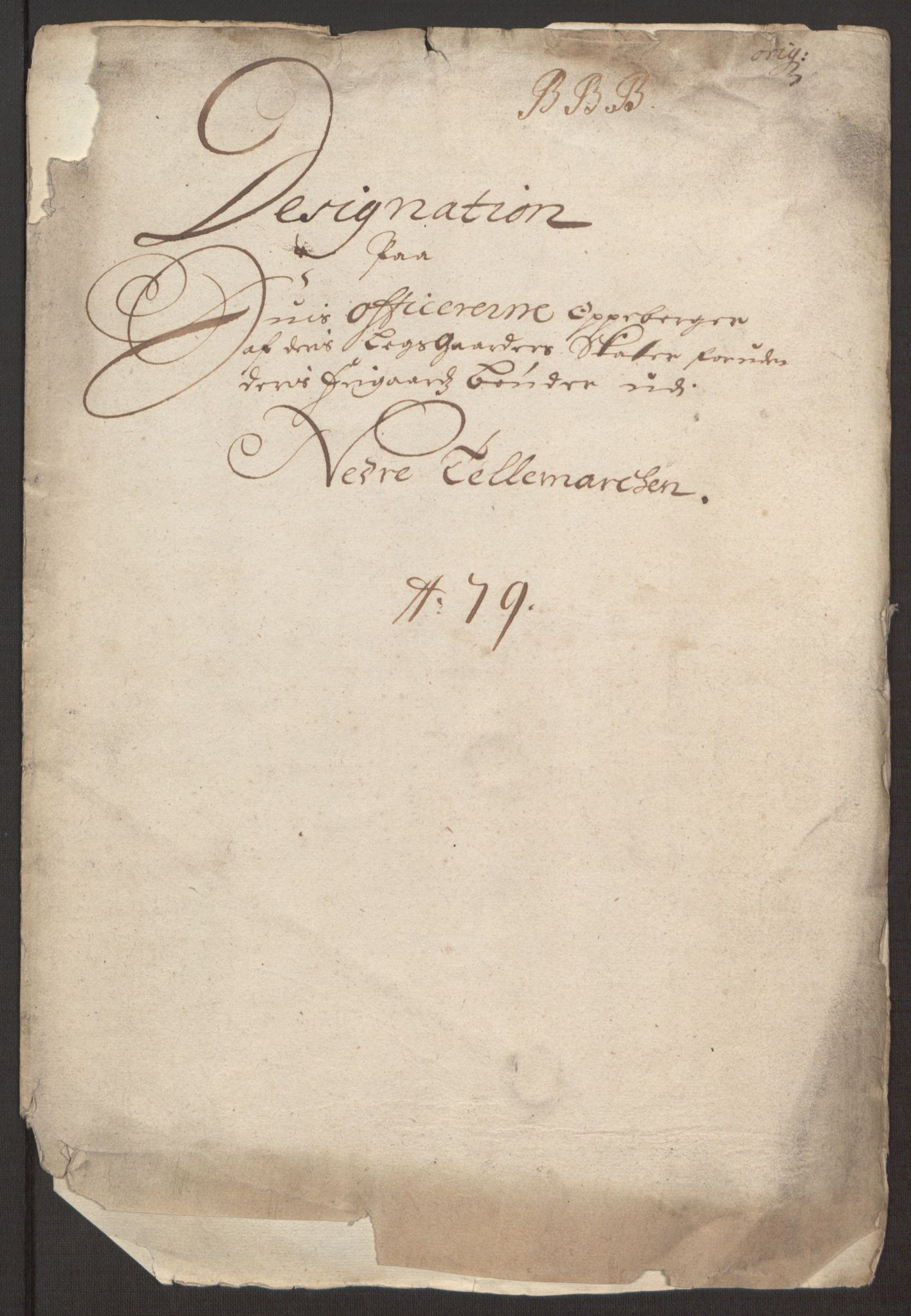 Rentekammeret inntil 1814, Reviderte regnskaper, Fogderegnskap, RA/EA-4092/R35/L2072: Fogderegnskap Øvre og Nedre Telemark, 1679, p. 276