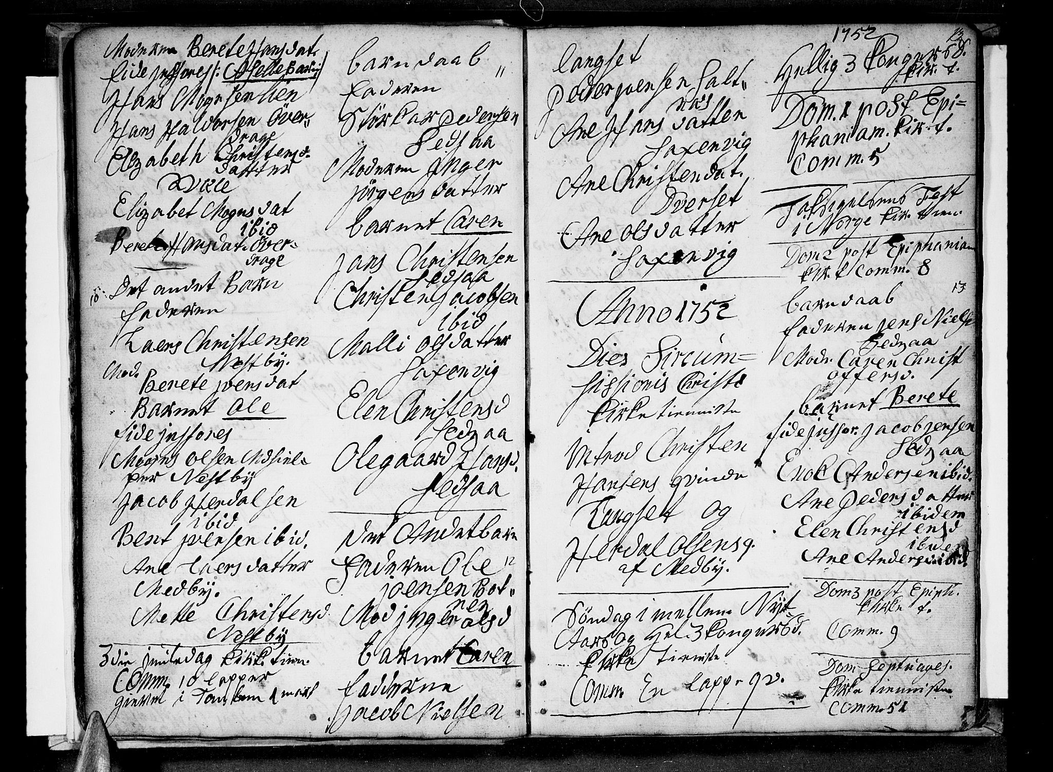 Ministerialprotokoller, klokkerbøker og fødselsregistre - Nordland, SAT/A-1459/847/L0663: Parish register (official) no. 847A03, 1749-1770, p. 13