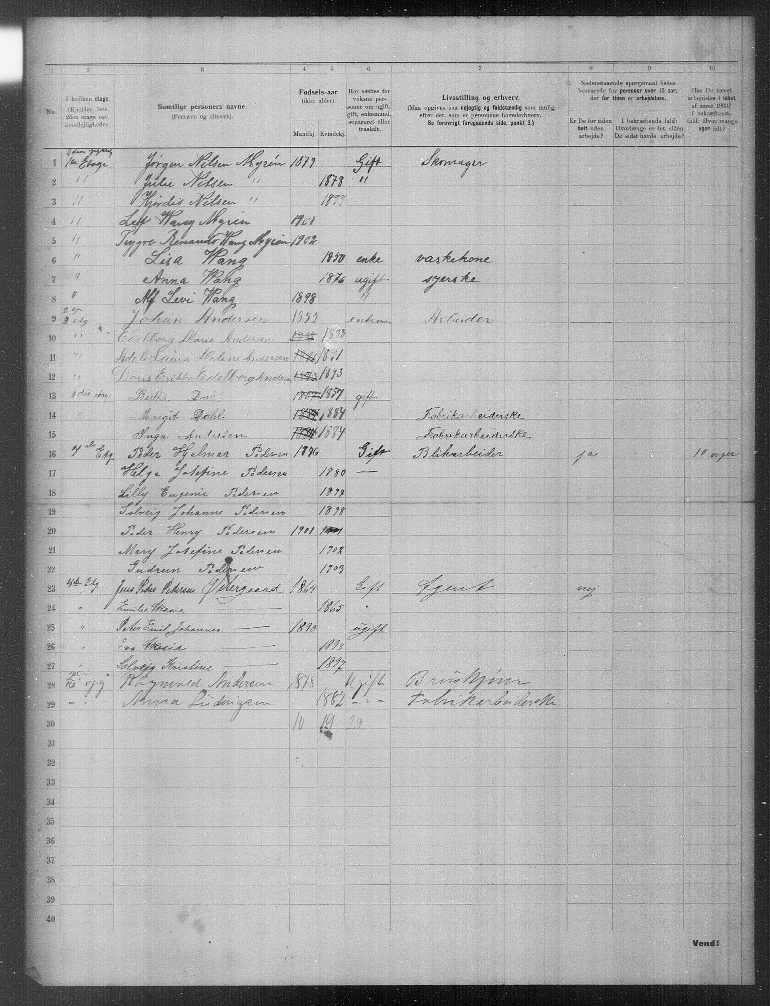 OBA, Municipal Census 1903 for Kristiania, 1903, p. 16357