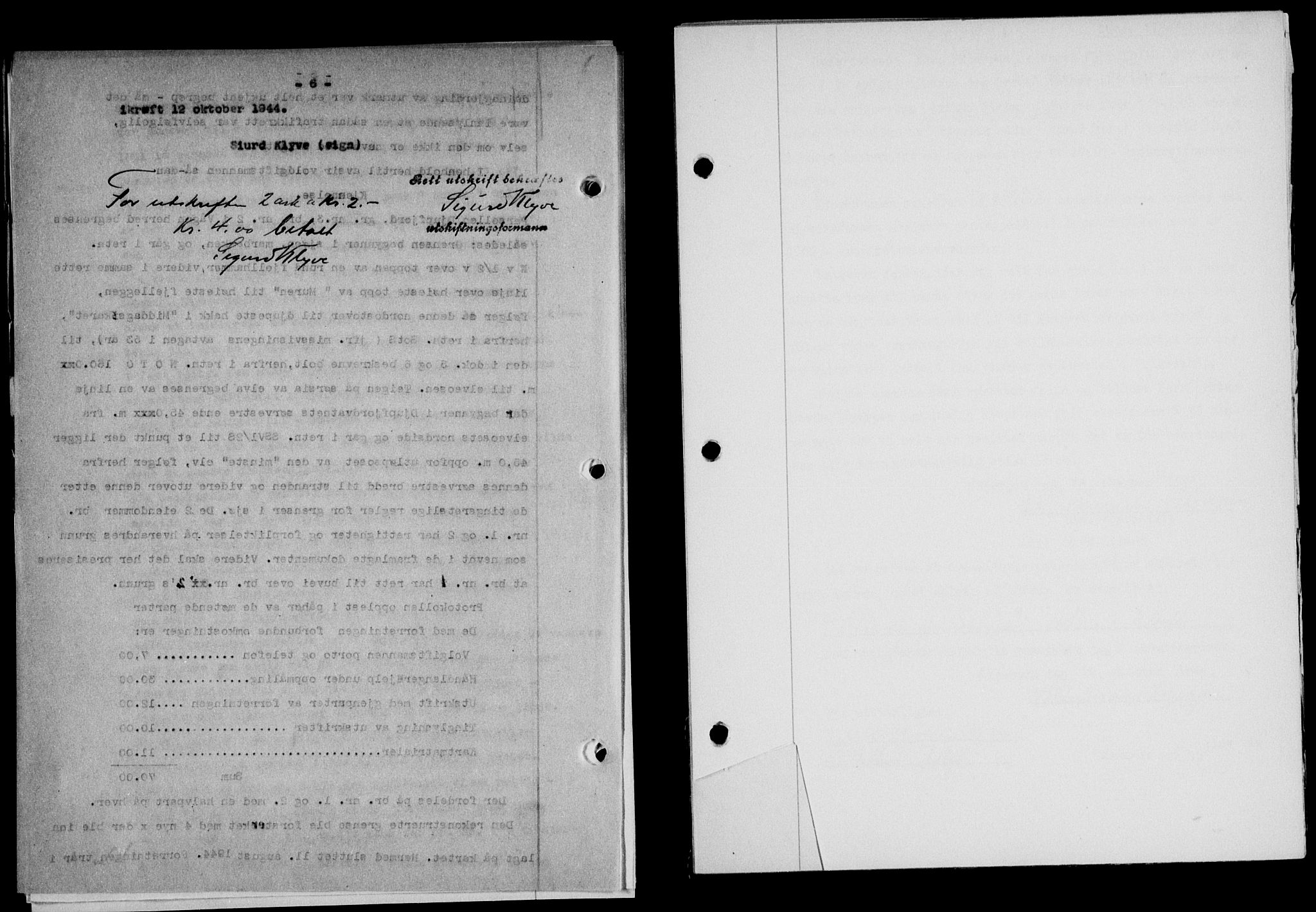 Lofoten sorenskriveri, SAT/A-0017/1/2/2C/L0012a: Mortgage book no. 12a, 1943-1944, Diary no: : 1157/1944
