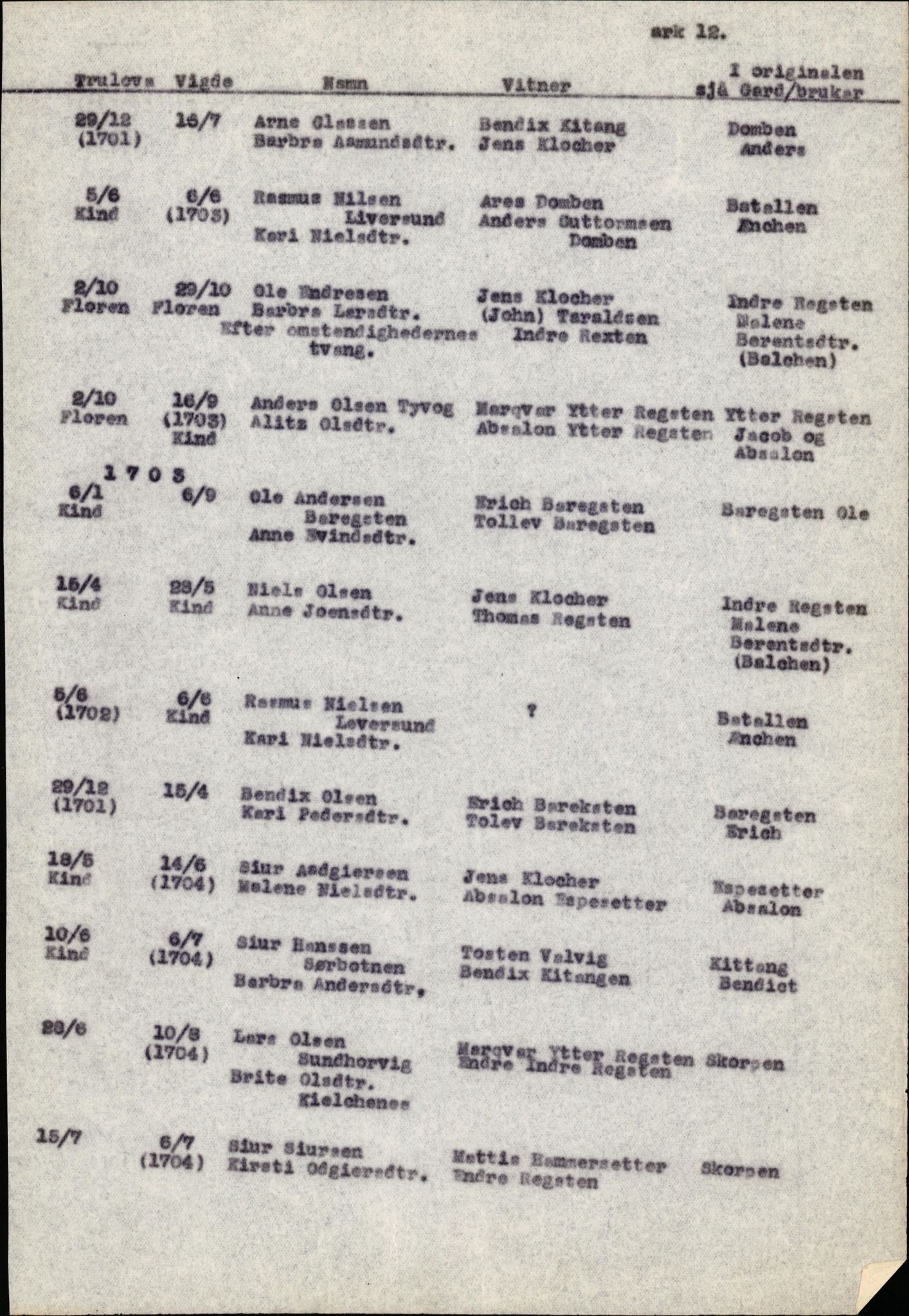 Samling av fulltekstavskrifter, SAB/FULLTEKST/B/14/0009: Kinn sokneprestembete, ministerialbok nr. A 1, 1689-1729, p. 10