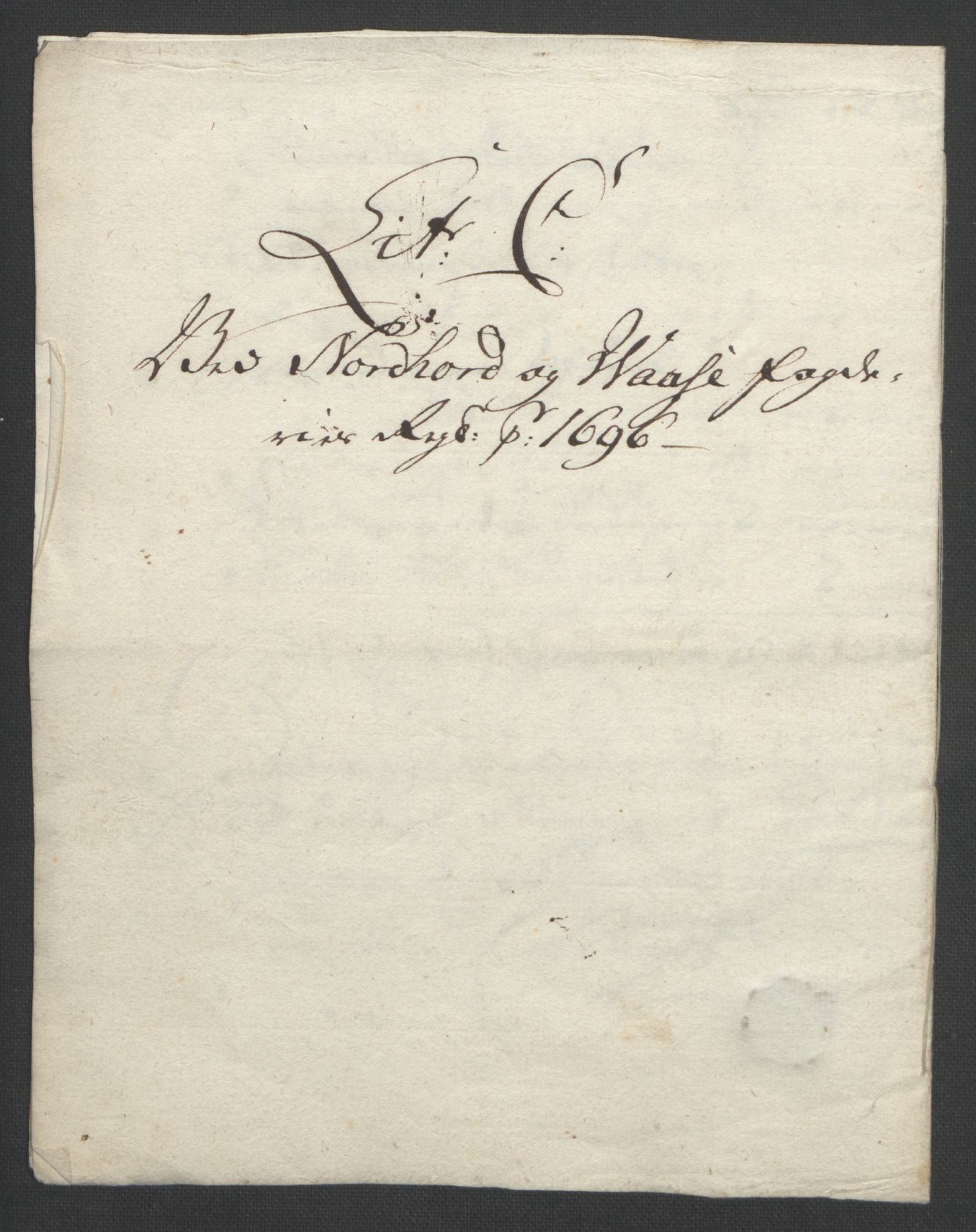 Rentekammeret inntil 1814, Reviderte regnskaper, Fogderegnskap, RA/EA-4092/R51/L3183: Fogderegnskap Nordhordland og Voss, 1695-1697, p. 269