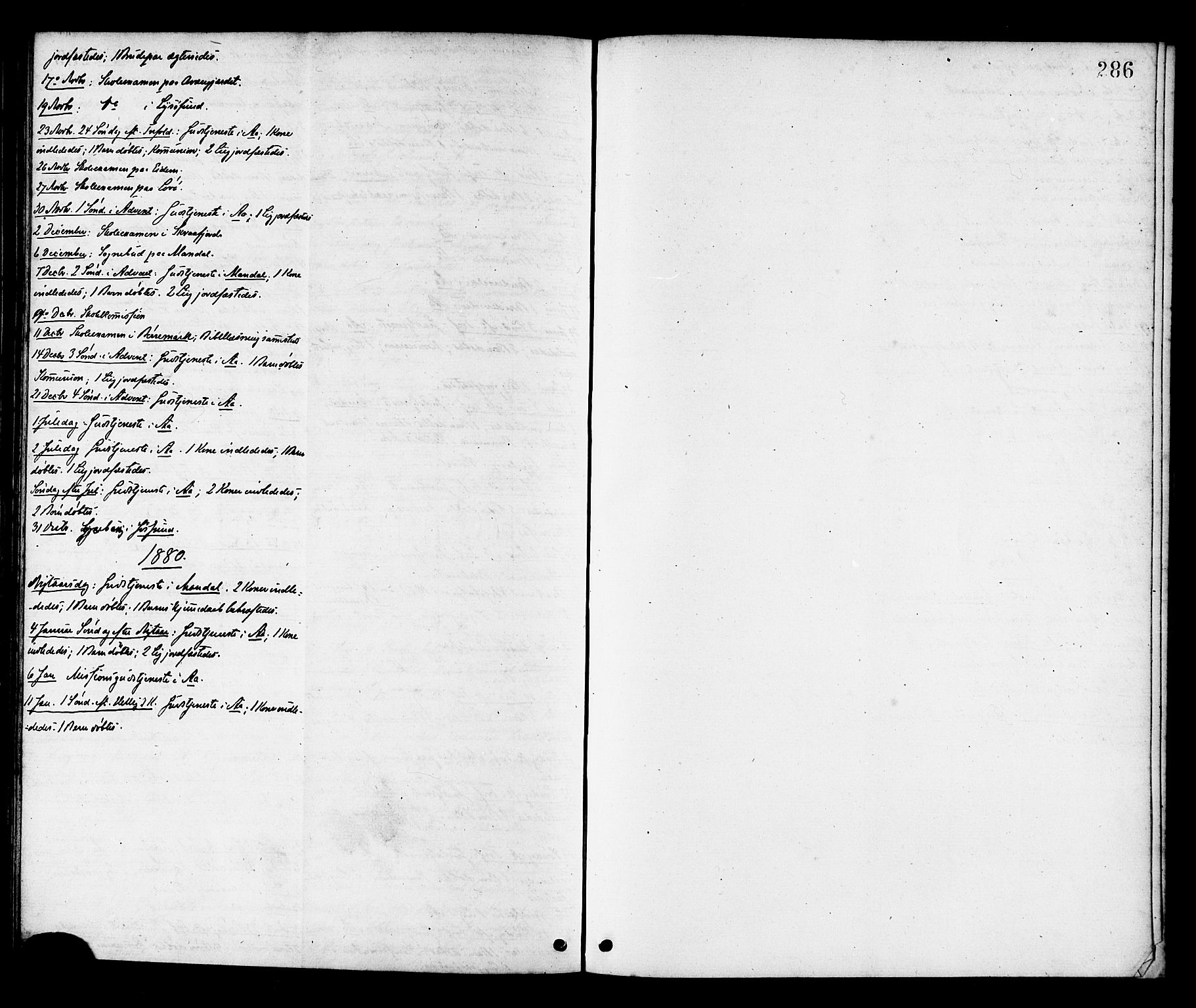 Ministerialprotokoller, klokkerbøker og fødselsregistre - Sør-Trøndelag, SAT/A-1456/655/L0679: Parish register (official) no. 655A08, 1873-1879, p. 286