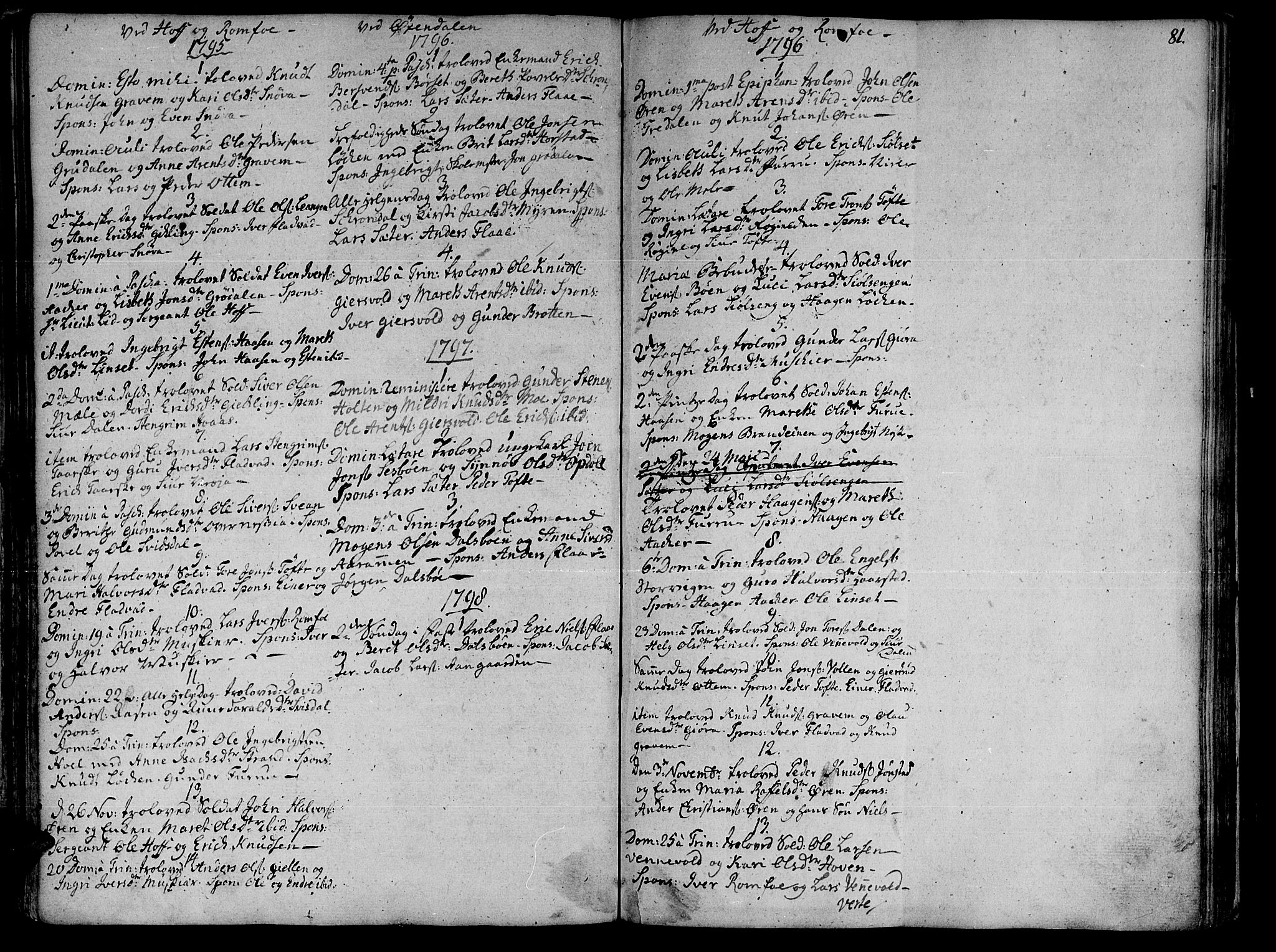 Ministerialprotokoller, klokkerbøker og fødselsregistre - Møre og Romsdal, SAT/A-1454/590/L1008: Parish register (official) no. 590A02, 1794-1820, p. 81