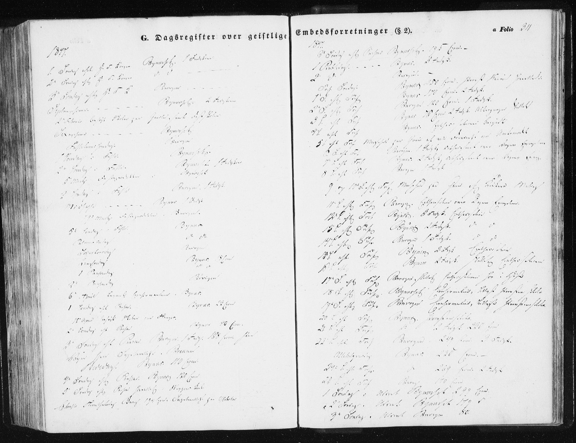 Ministerialprotokoller, klokkerbøker og fødselsregistre - Sør-Trøndelag, SAT/A-1456/612/L0376: Parish register (official) no. 612A08, 1846-1859, p. 311