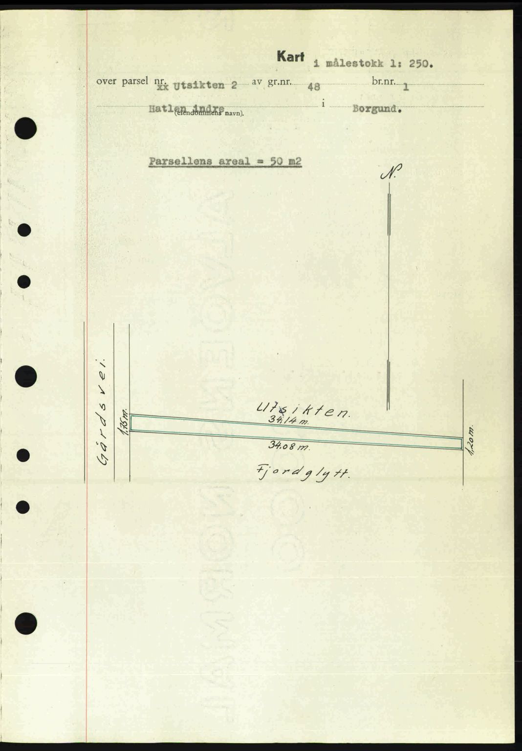 Nordre Sunnmøre sorenskriveri, AV/SAT-A-0006/1/2/2C/2Ca: Mortgage book no. A25, 1947-1947, Diary no: : 1427/1947