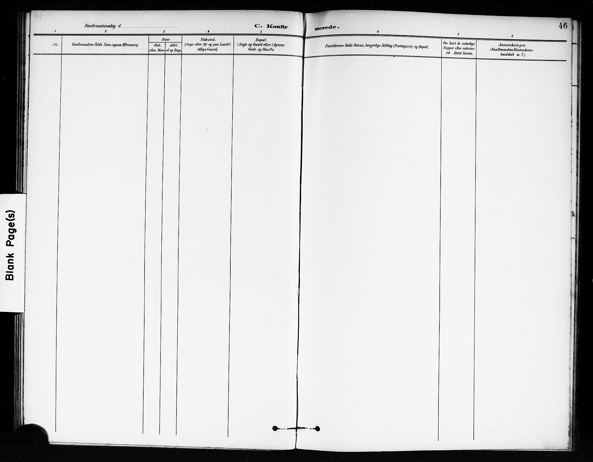 Fet prestekontor Kirkebøker, AV/SAO-A-10370a/F/Fb/L0002: Parish register (official) no. II 2, 1892-1904, p. 46