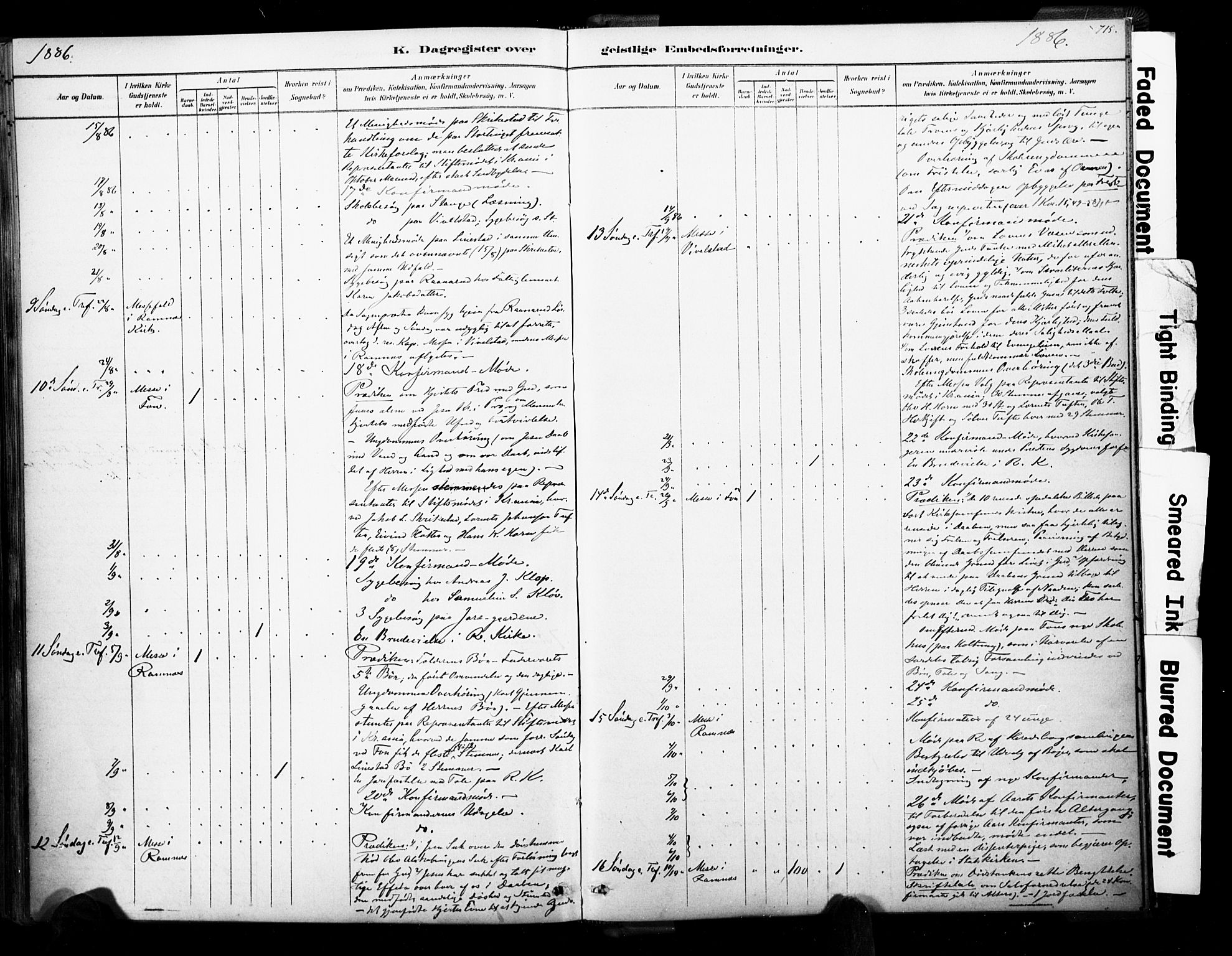 Ramnes kirkebøker, AV/SAKO-A-314/F/Fa/L0007: Parish register (official) no. I 7, 1878-1895, p. 714-715