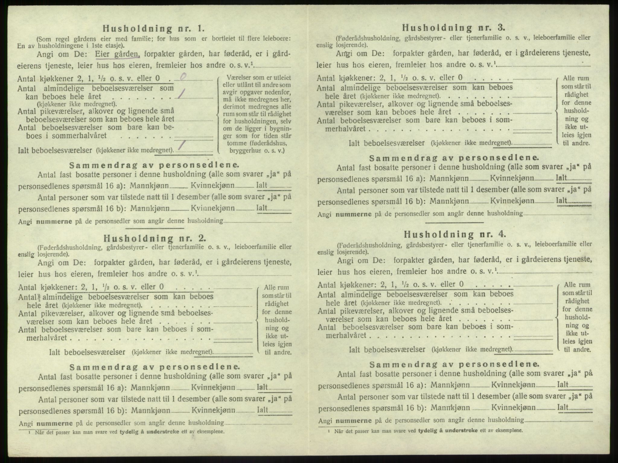 SAB, 1920 census for Gaular, 1920, p. 483