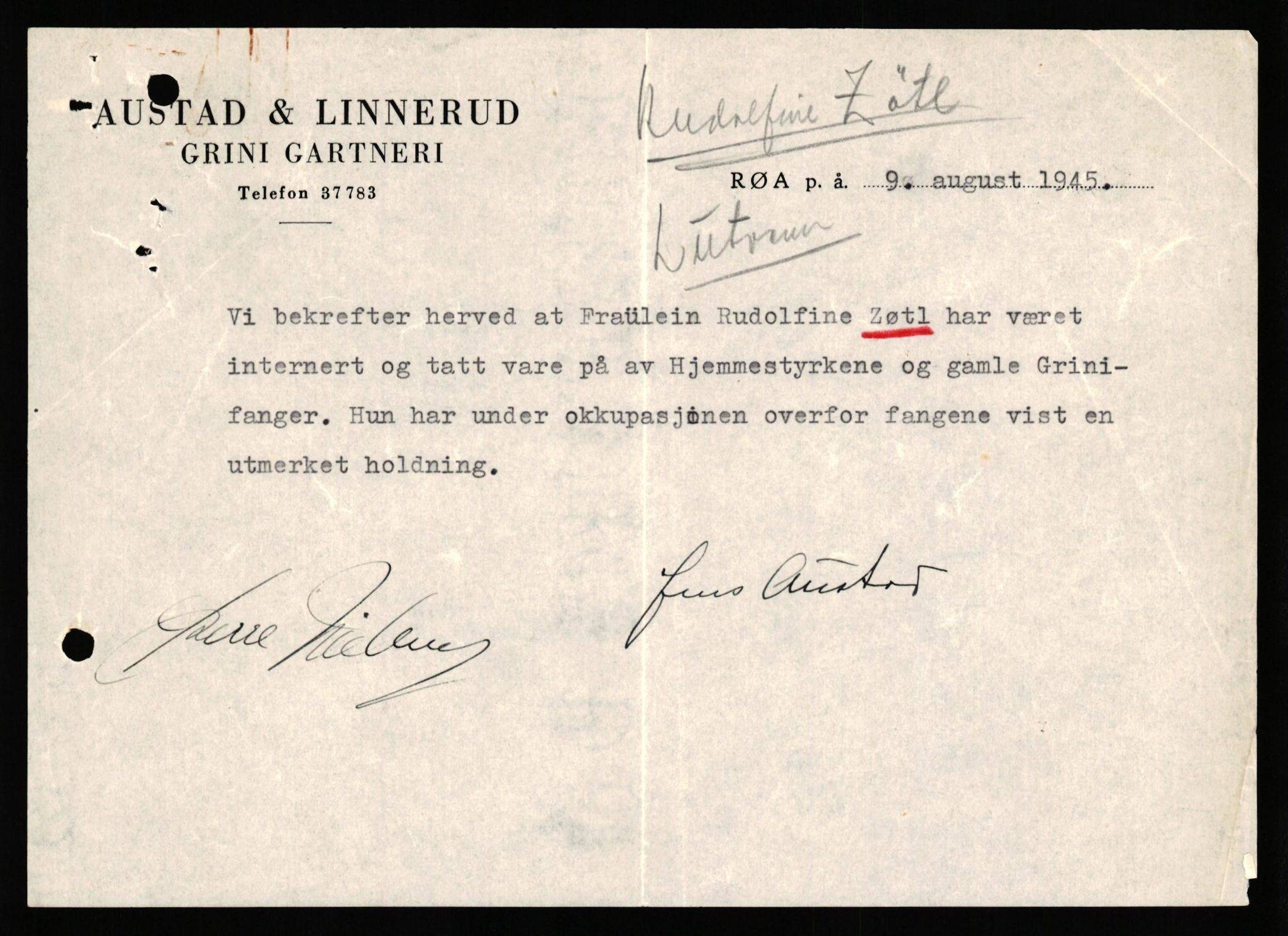 Forsvaret, Forsvarets overkommando II, AV/RA-RAFA-3915/D/Db/L0037: CI Questionaires. Tyske okkupasjonsstyrker i Norge. Tyskere., 1945-1946, p. 533