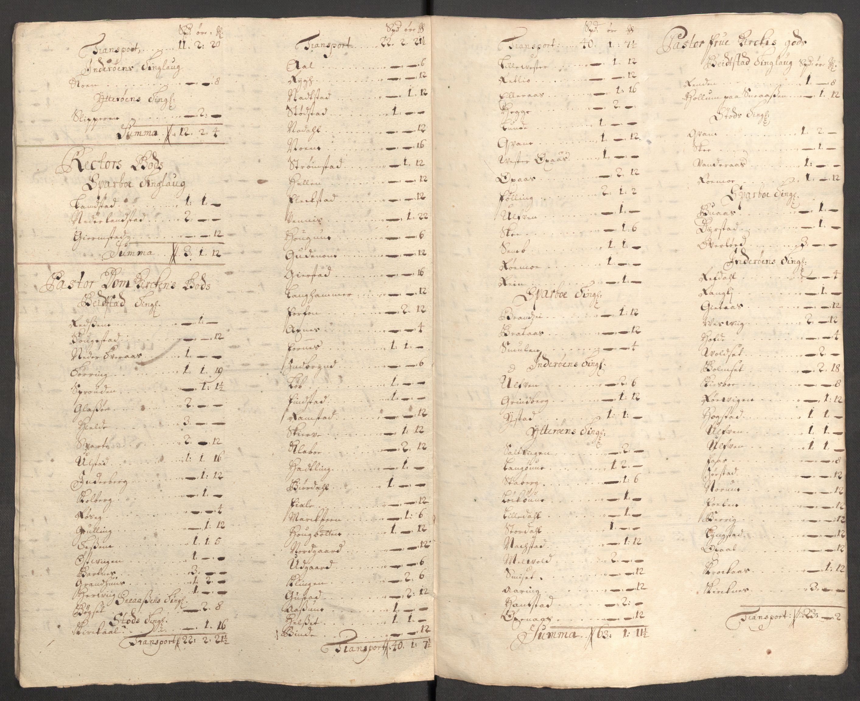 Rentekammeret inntil 1814, Reviderte regnskaper, Fogderegnskap, RA/EA-4092/R63/L4319: Fogderegnskap Inderøy, 1711, p. 428
