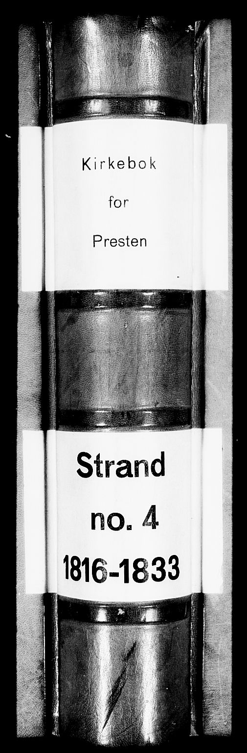 Strand sokneprestkontor, AV/SAST-A-101828/H/Ha/Haa/L0004: Parish register (official) no. A 4 /2, 1816-1833
