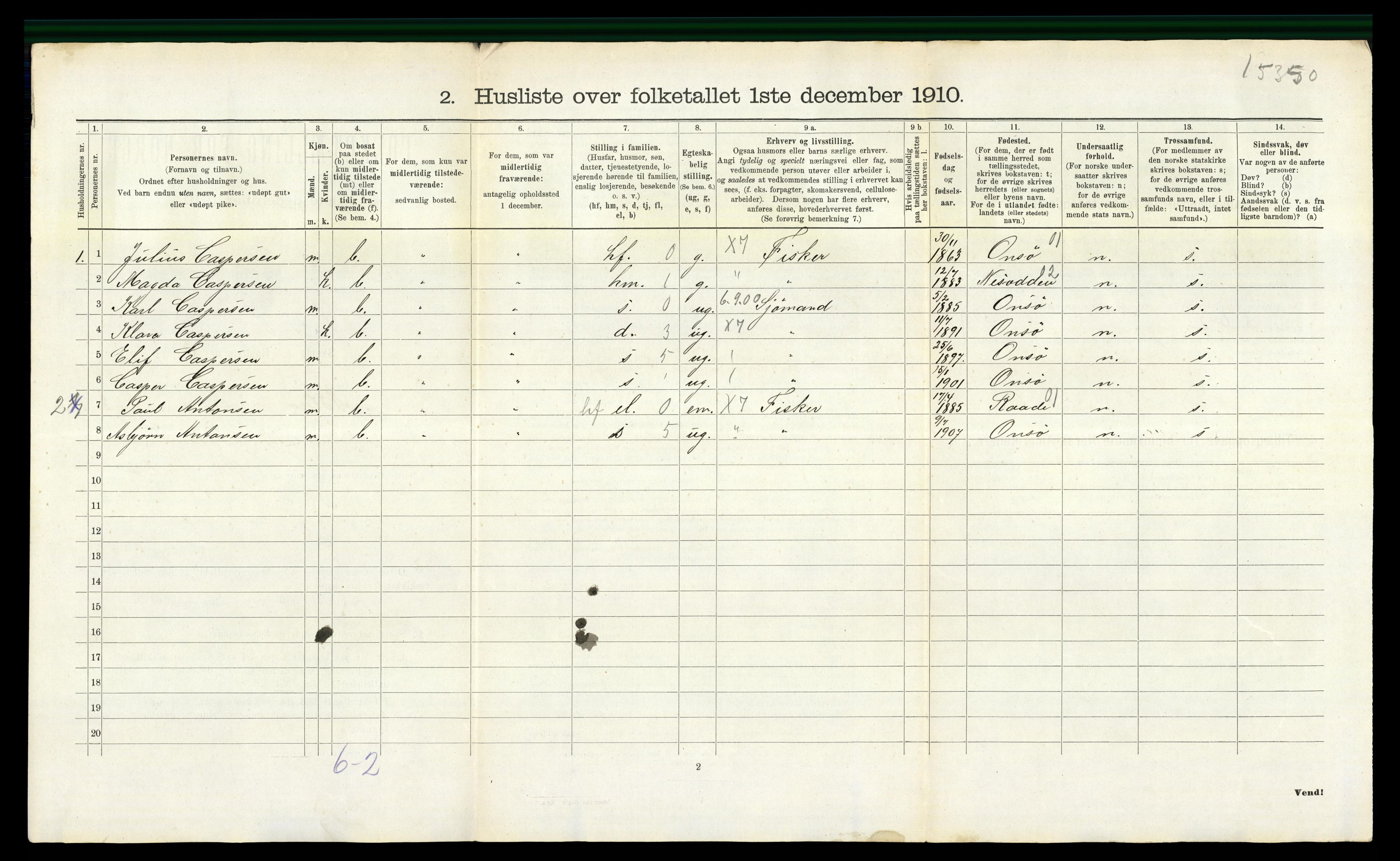 RA, 1910 census for Nøtterøy, 1910, p. 2387