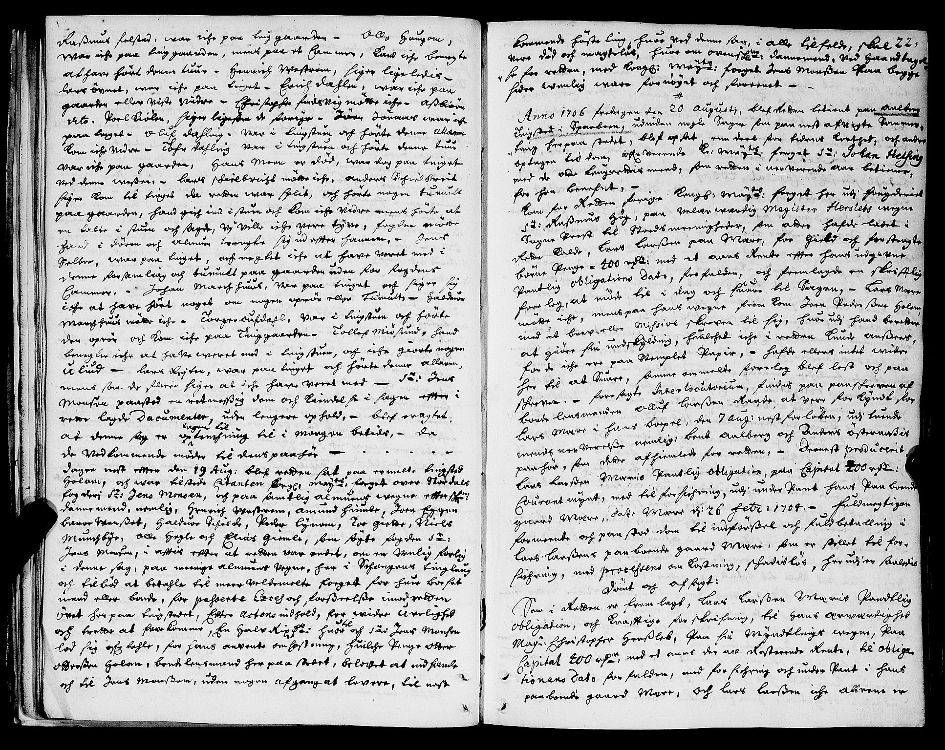 Inderøy sorenskriveri, AV/SAT-A-4147/1/1/1A/L0006: Tingbok, 1706-1710, p. 21b-22a