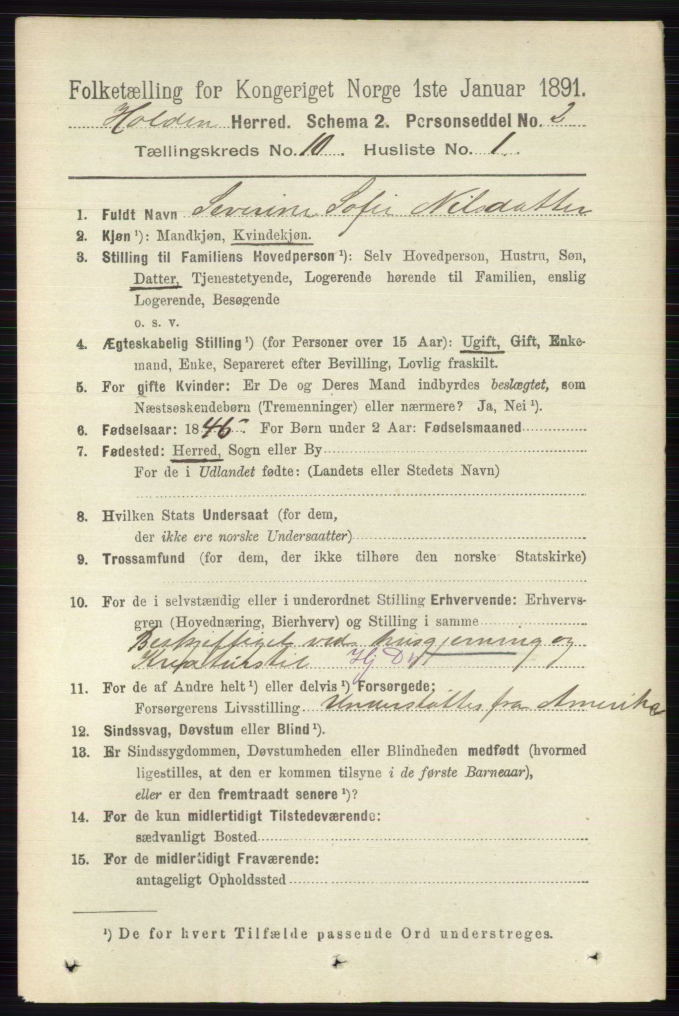 RA, 1891 census for 0819 Holla, 1891, p. 4367