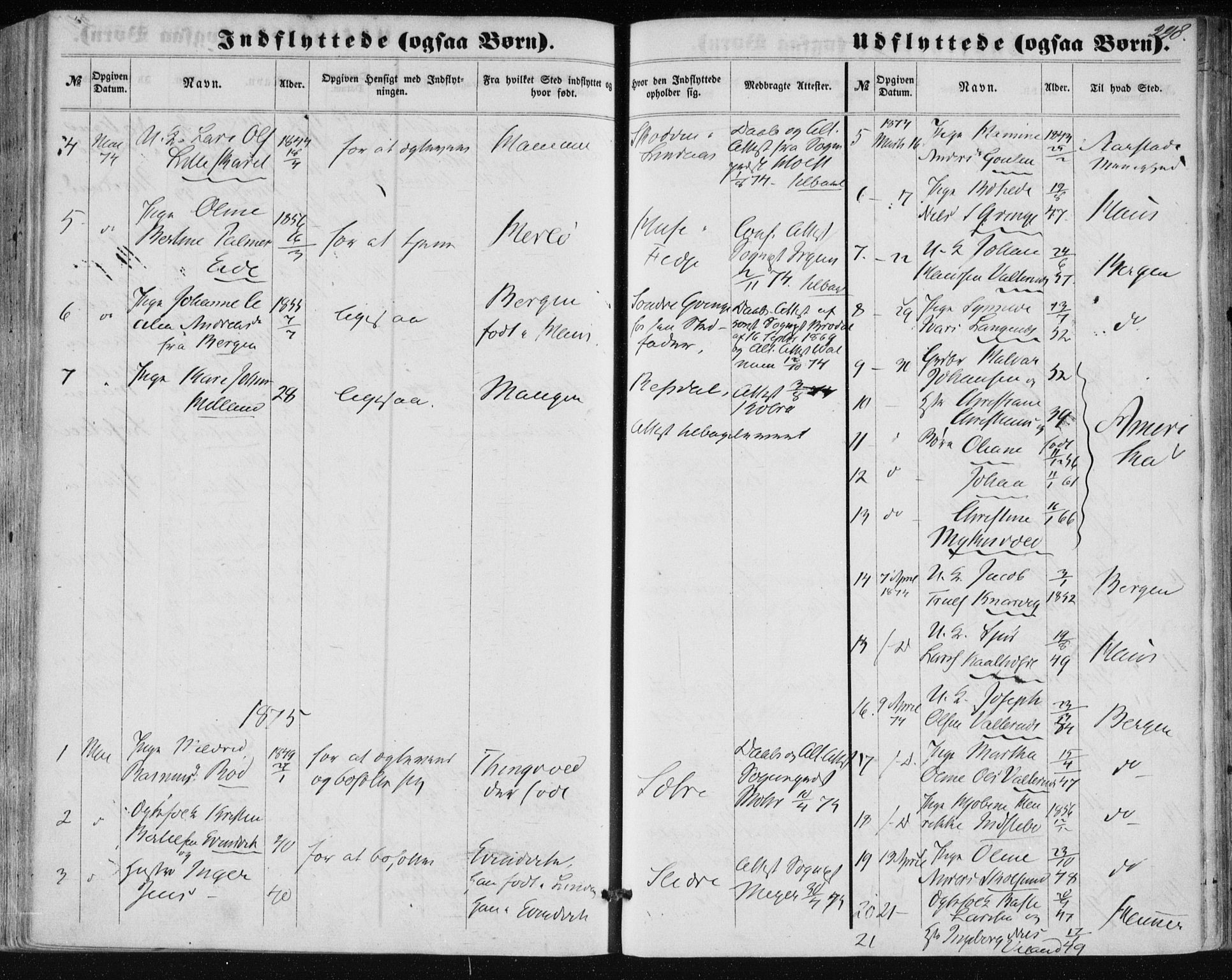 Lindås Sokneprestembete, AV/SAB-A-76701/H/Haa/Haaa/L0016: Parish register (official) no. A 16, 1863-1875, p. 298