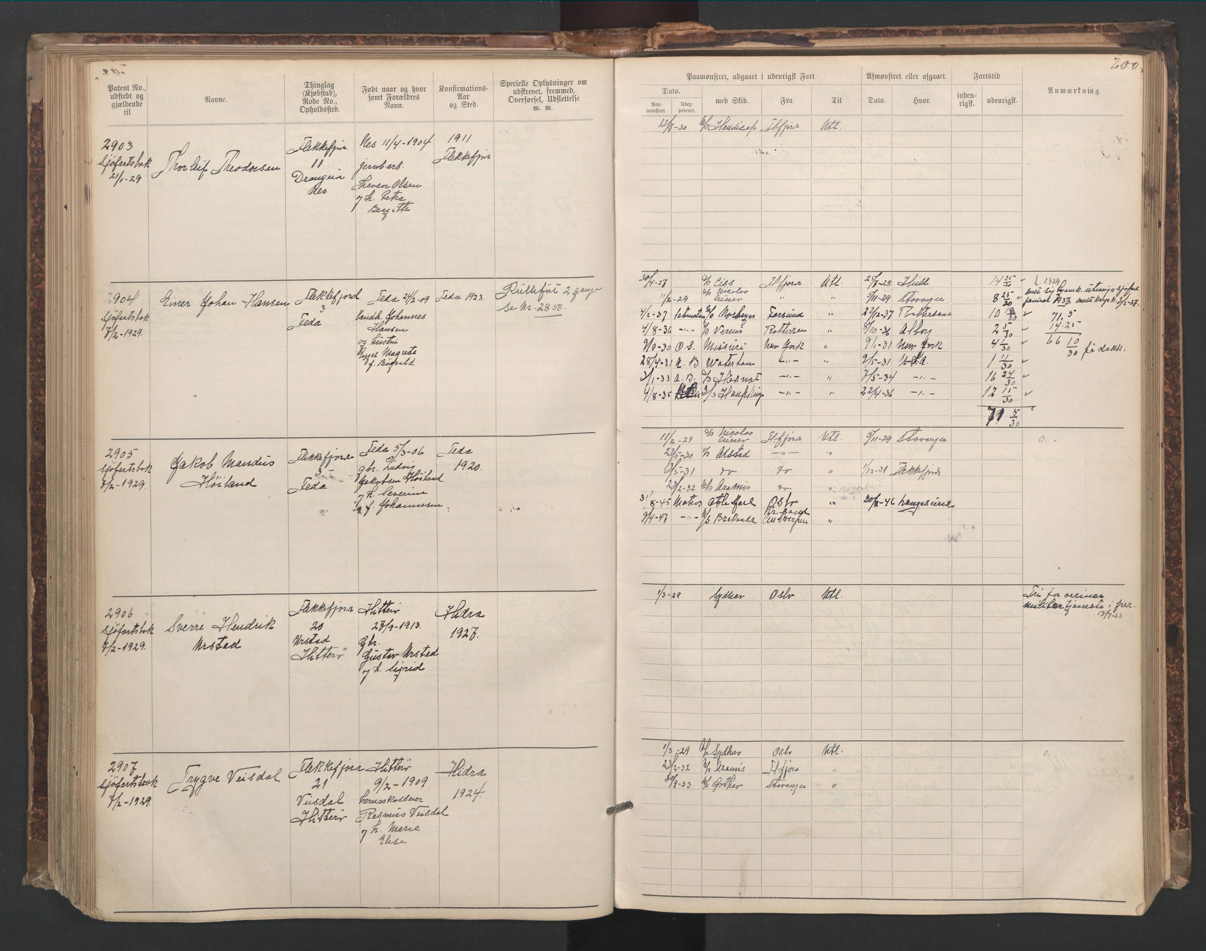 Flekkefjord mønstringskrets, SAK/2031-0018/F/Fa/L0006: Annotasjonsrulle nr 1916-2964 med register, Æ-3, 1891-1948, p. 231