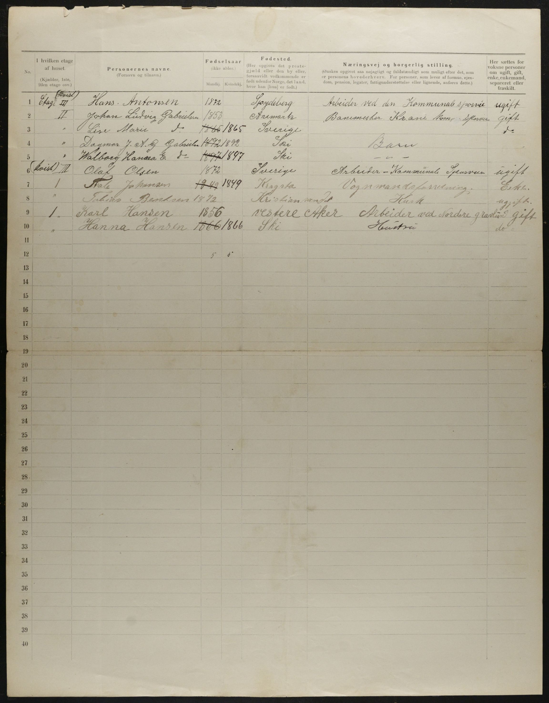 OBA, Municipal Census 1901 for Kristiania, 1901, p. 4675