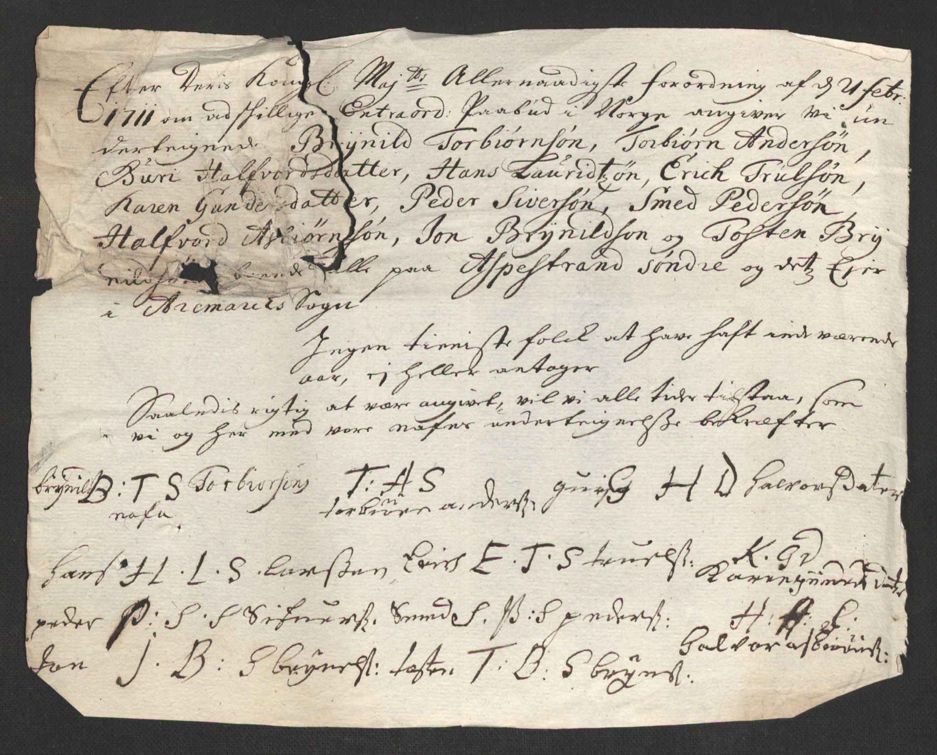 Rentekammeret inntil 1814, Reviderte regnskaper, Fogderegnskap, AV/RA-EA-4092/R01/L0020: Fogderegnskap Idd og Marker, 1711, p. 645