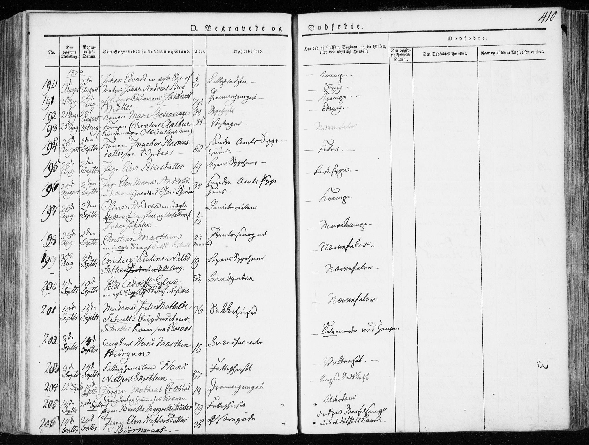 Ministerialprotokoller, klokkerbøker og fødselsregistre - Sør-Trøndelag, AV/SAT-A-1456/601/L0047: Parish register (official) no. 601A15, 1831-1839, p. 410