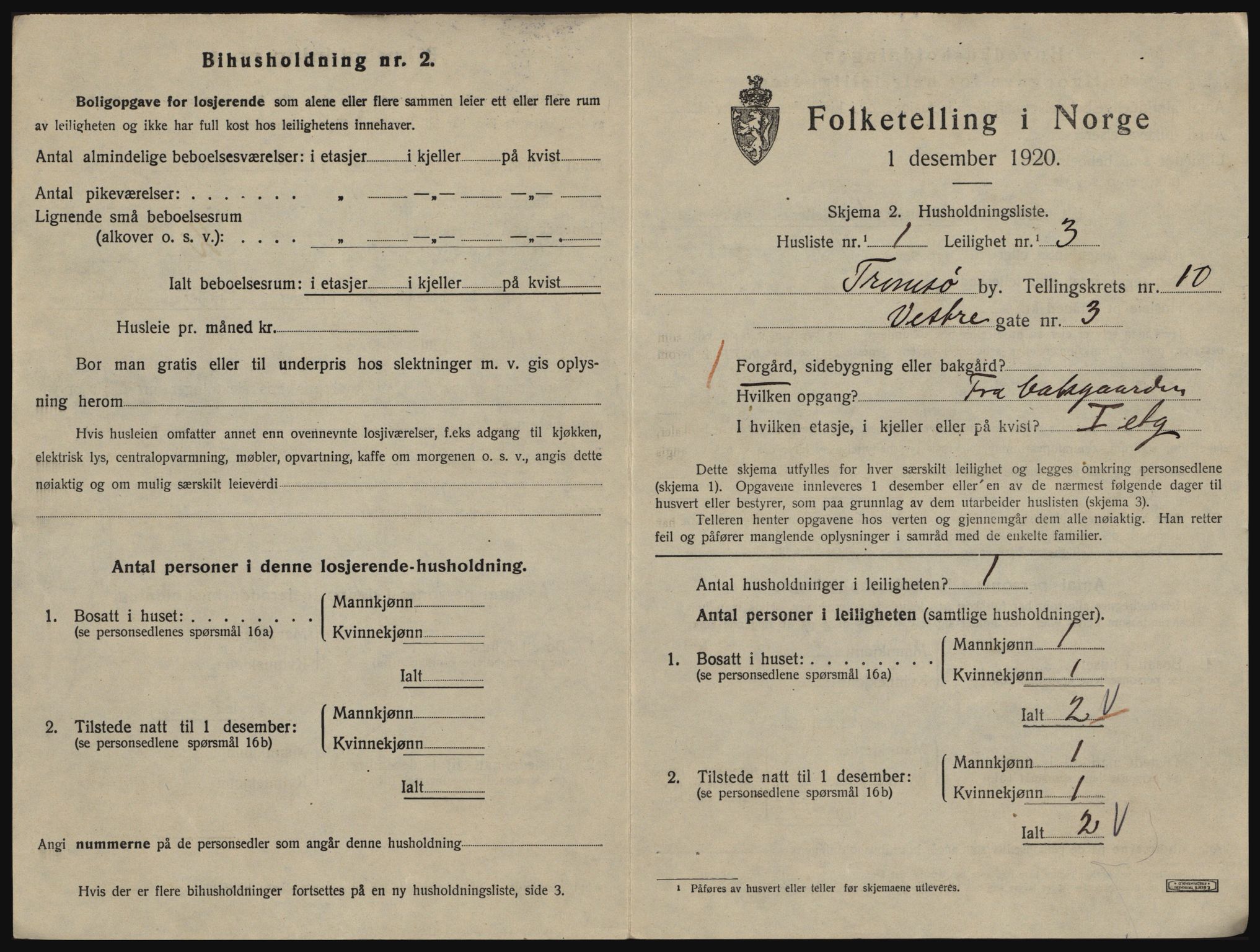 SATØ, 1920 census for Tromsø, 1920, p. 5171