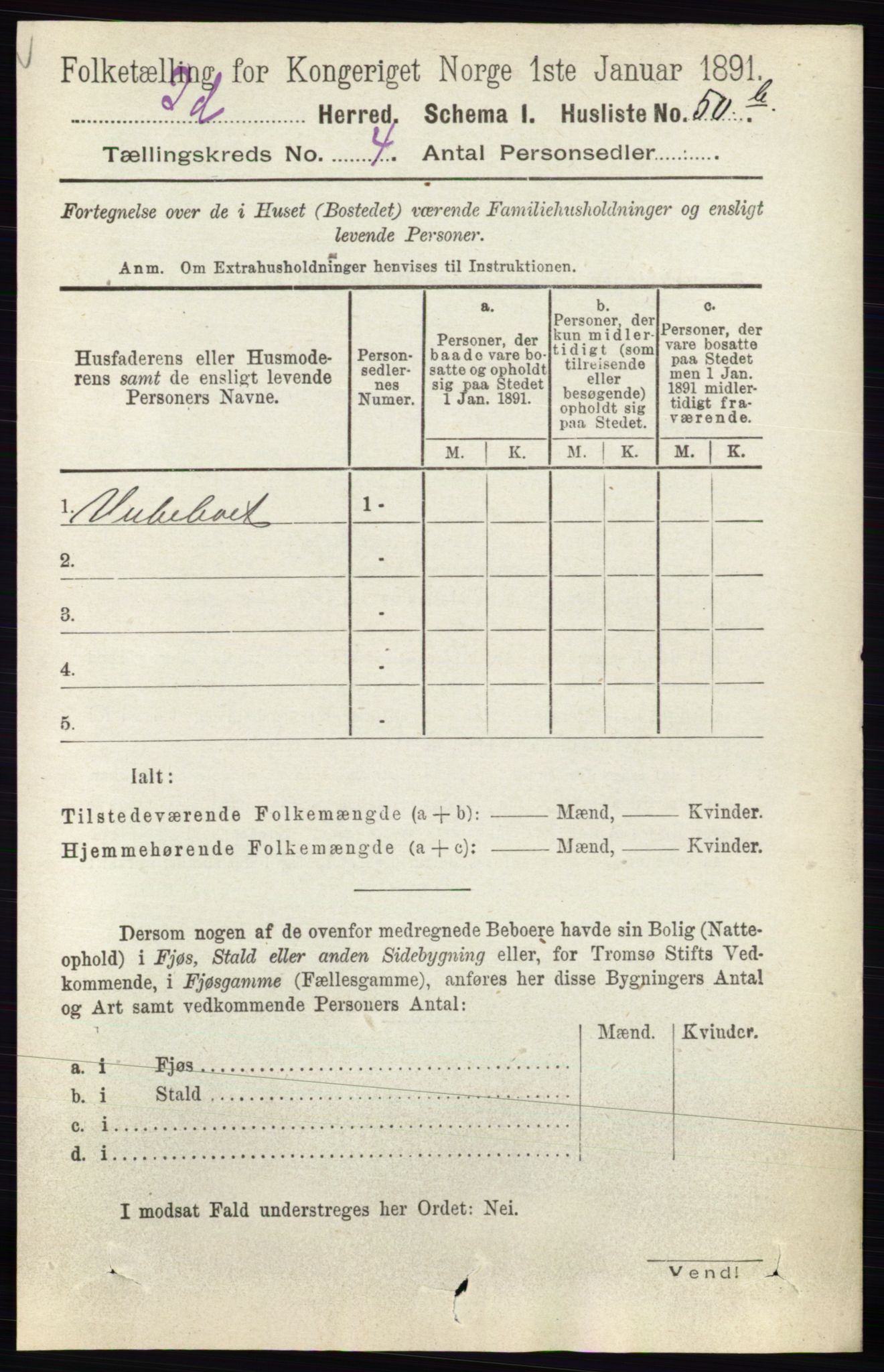 RA, 1891 census for 0117 Idd, 1891, p. 2846