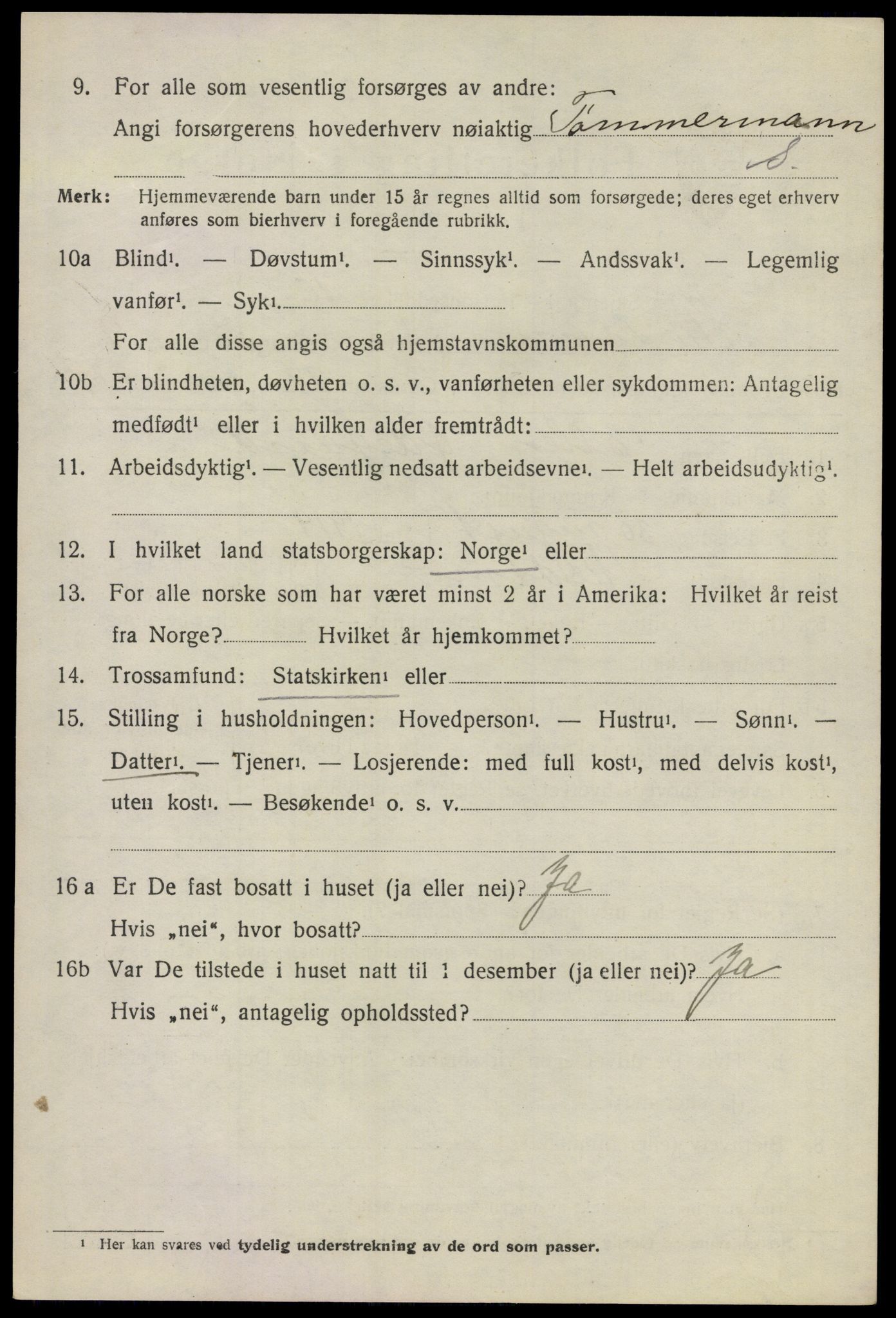 SAO, 1920 census for Skedsmo, 1920, p. 11608