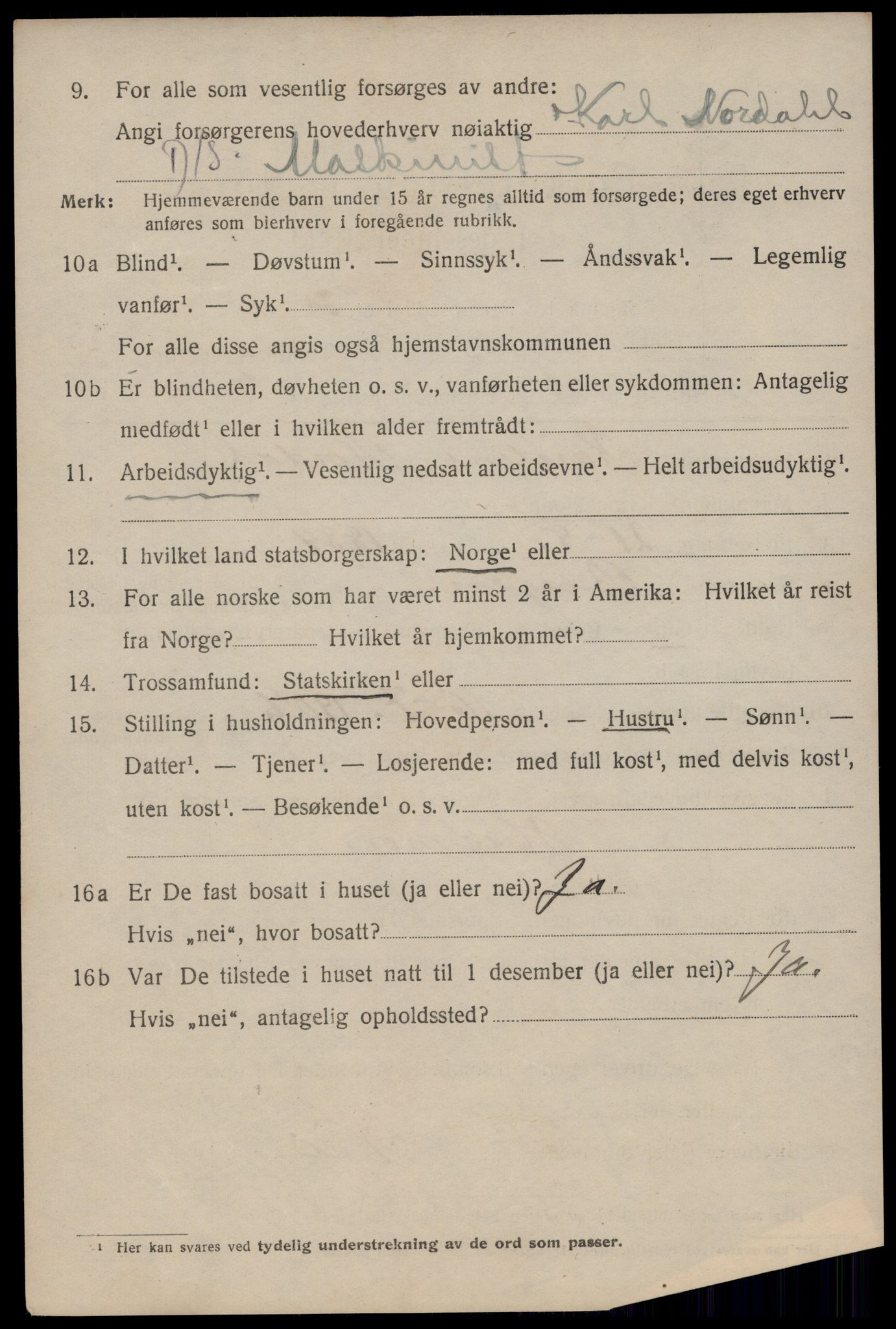 SAST, 1920 census for Haugesund, 1920, p. 41474