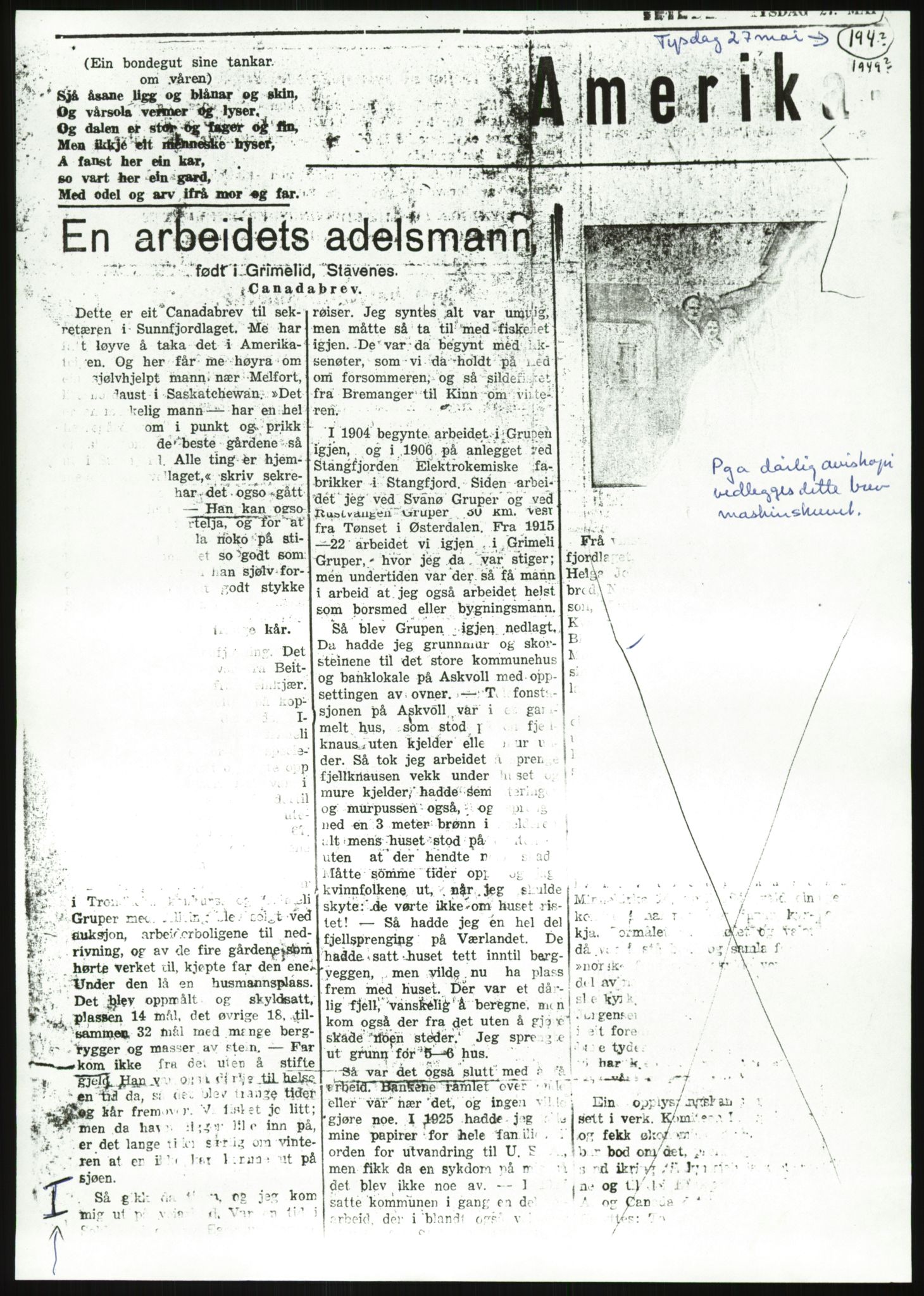 Samlinger til kildeutgivelse, Amerikabrevene, AV/RA-EA-4057/F/L0027: Innlån fra Aust-Agder: Dannevig - Valsgård, 1838-1914, p. 717