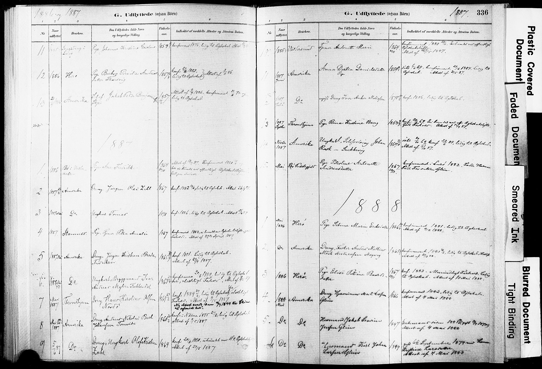 Ministerialprotokoller, klokkerbøker og fødselsregistre - Nordland, AV/SAT-A-1459/835/L0526: Parish register (official) no. 835A03II, 1881-1910, p. 336