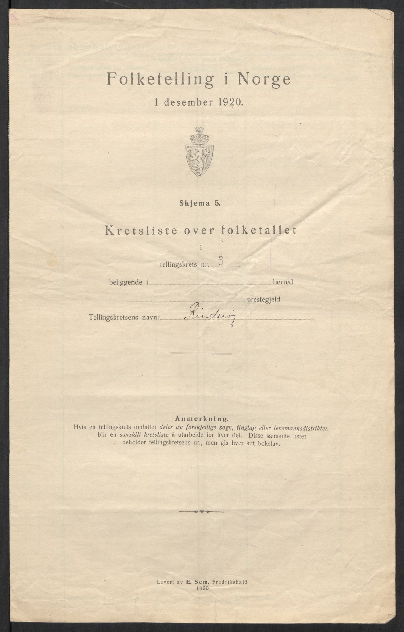 SAT, 1920 census for Aukra, 1920, p. 13