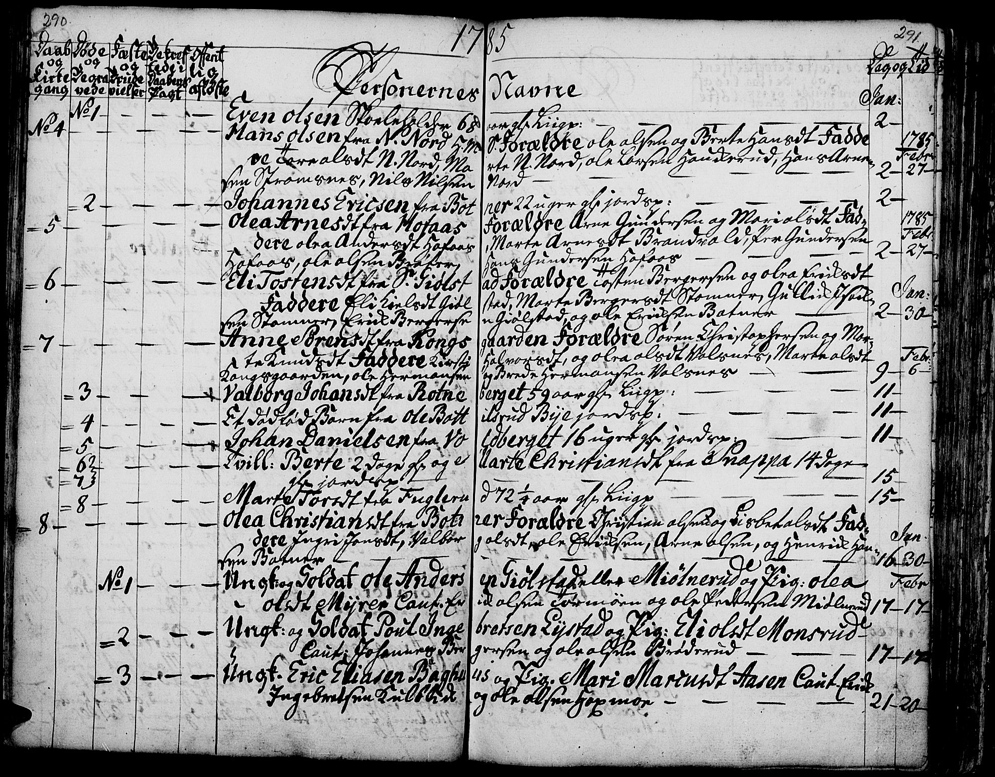 Grue prestekontor, SAH/PREST-036/H/Ha/Haa/L0003: Parish register (official) no. 3, 1774-1792, p. 290-291