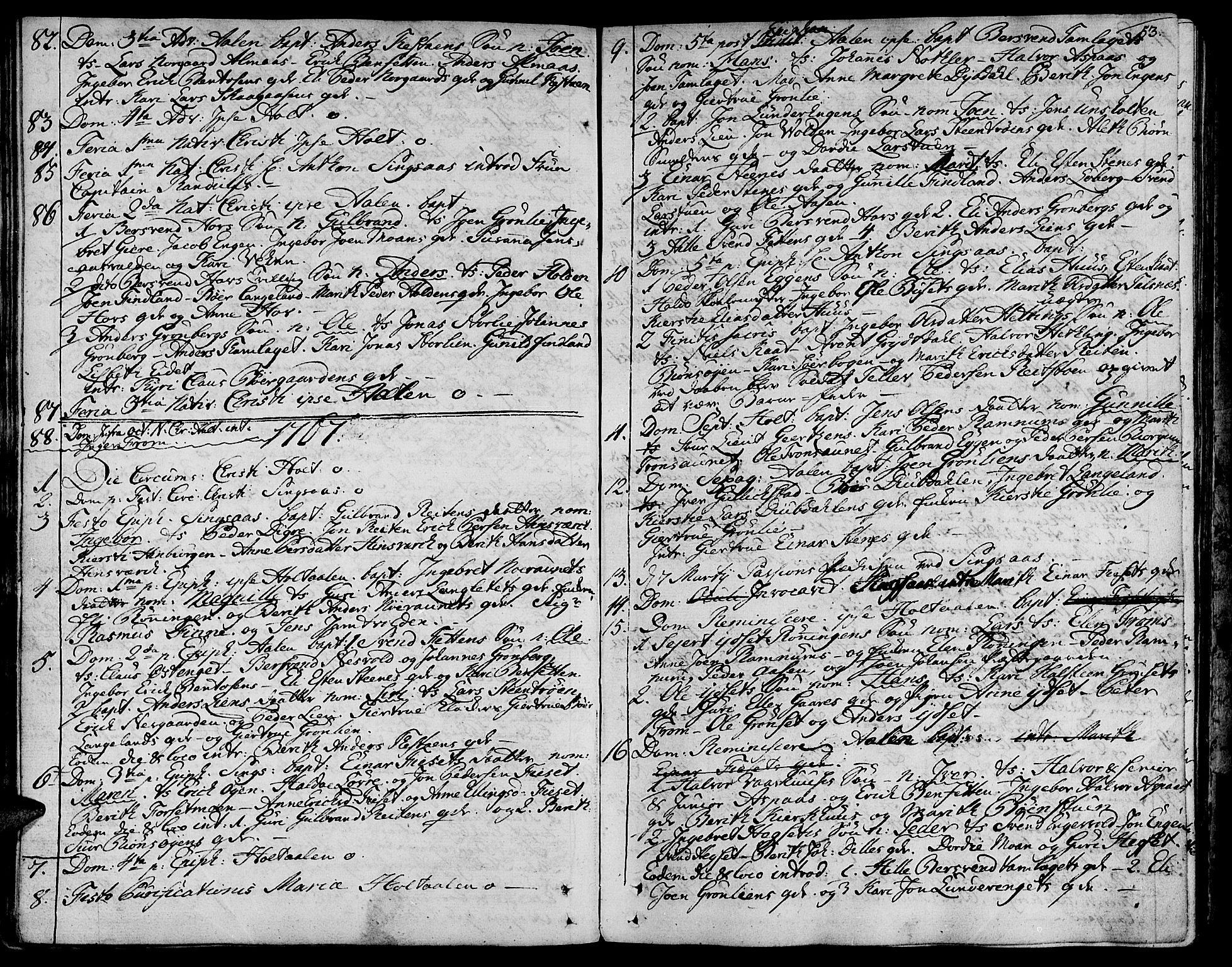 Ministerialprotokoller, klokkerbøker og fødselsregistre - Sør-Trøndelag, SAT/A-1456/685/L0952: Parish register (official) no. 685A01, 1745-1804, p. 53