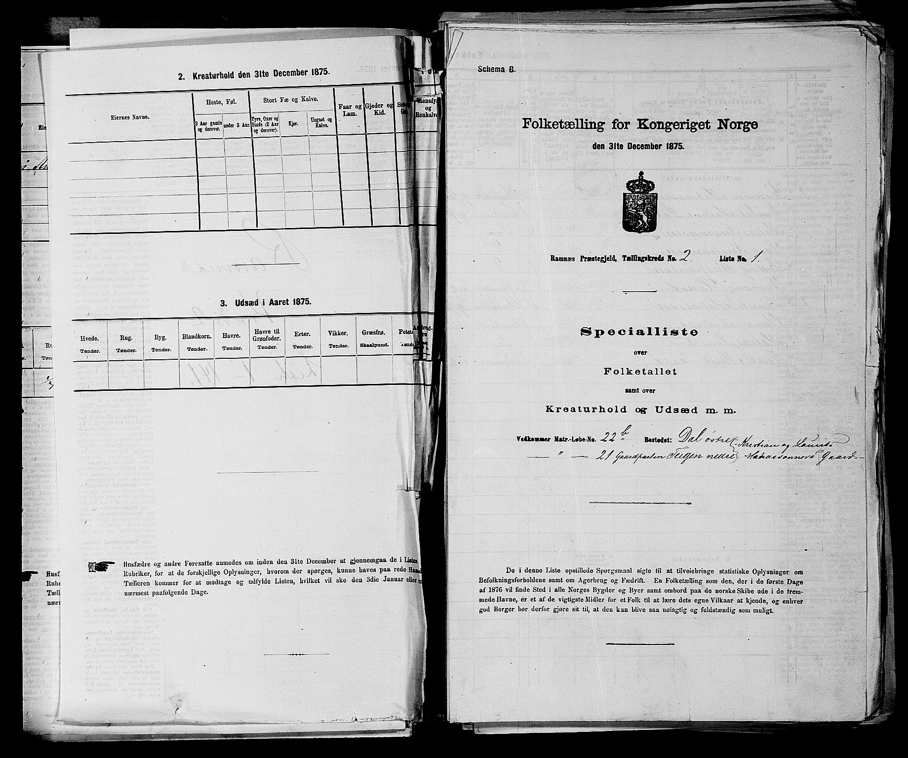 SAKO, 1875 census for 0718P Ramnes, 1875, p. 151