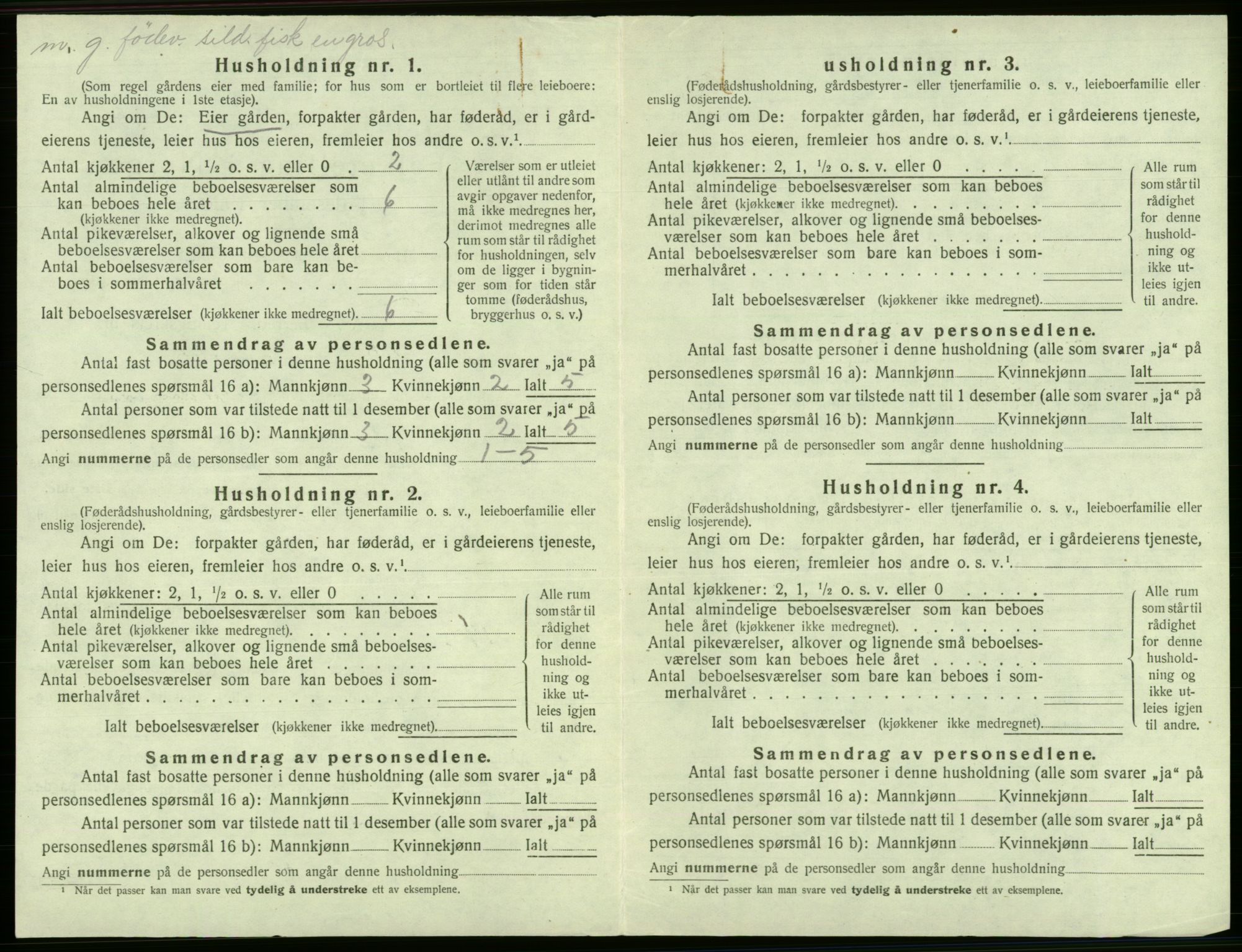 SAB, 1920 census for Fana, 1920, p. 1810