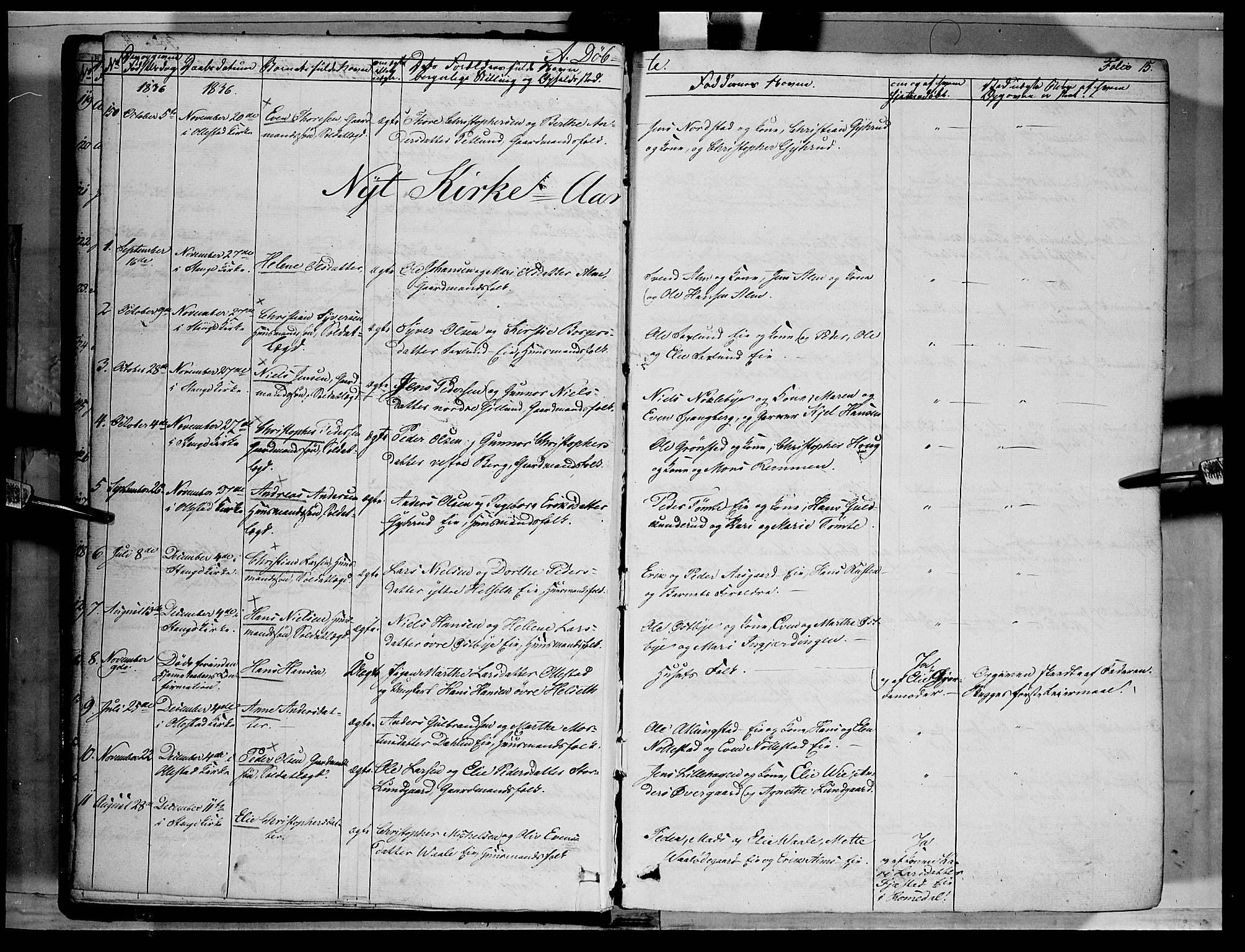 Stange prestekontor, SAH/PREST-002/K/L0010: Parish register (official) no. 10, 1835-1845, p. 15