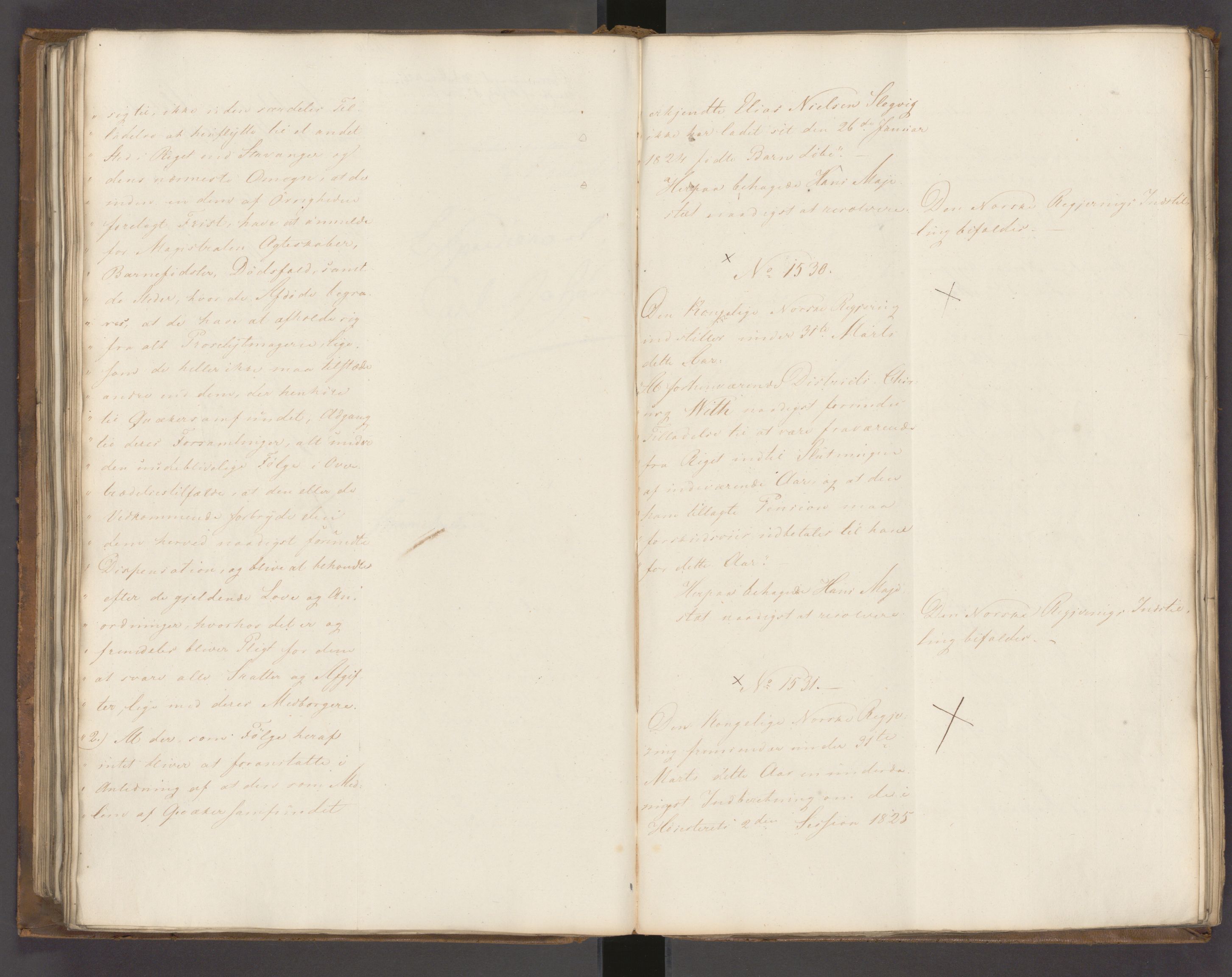 Statsrådssekretariatet, AV/RA-S-1001/A/Ab/L0022: Kgl. res. nr. 1210-1721, 1. halvår, 1826