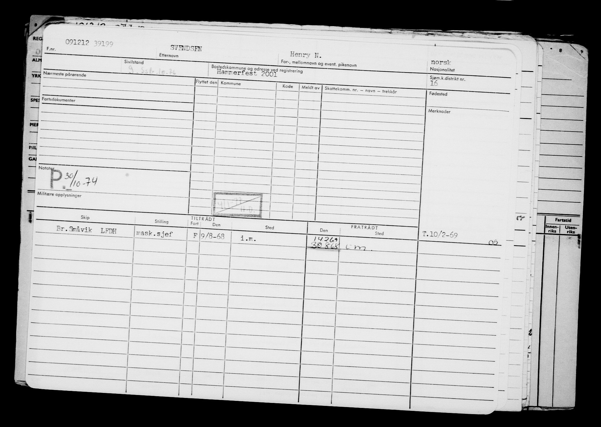 Direktoratet for sjømenn, AV/RA-S-3545/G/Gb/L0109: Hovedkort, 1912-1913, p. 148