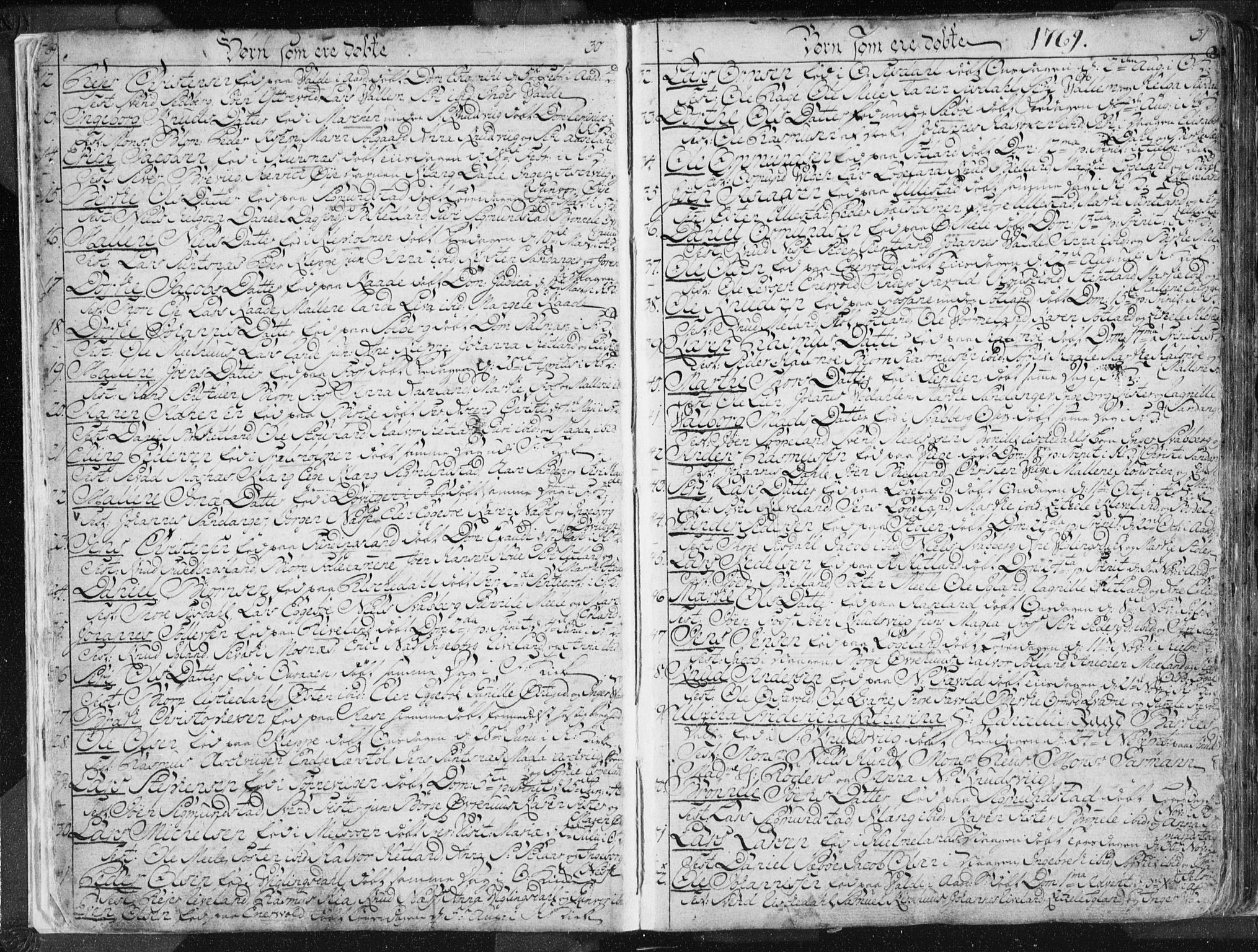 Hjelmeland sokneprestkontor, SAST/A-101843/01/IV/L0001: Parish register (official) no. A 1, 1760-1799, p. 30-31