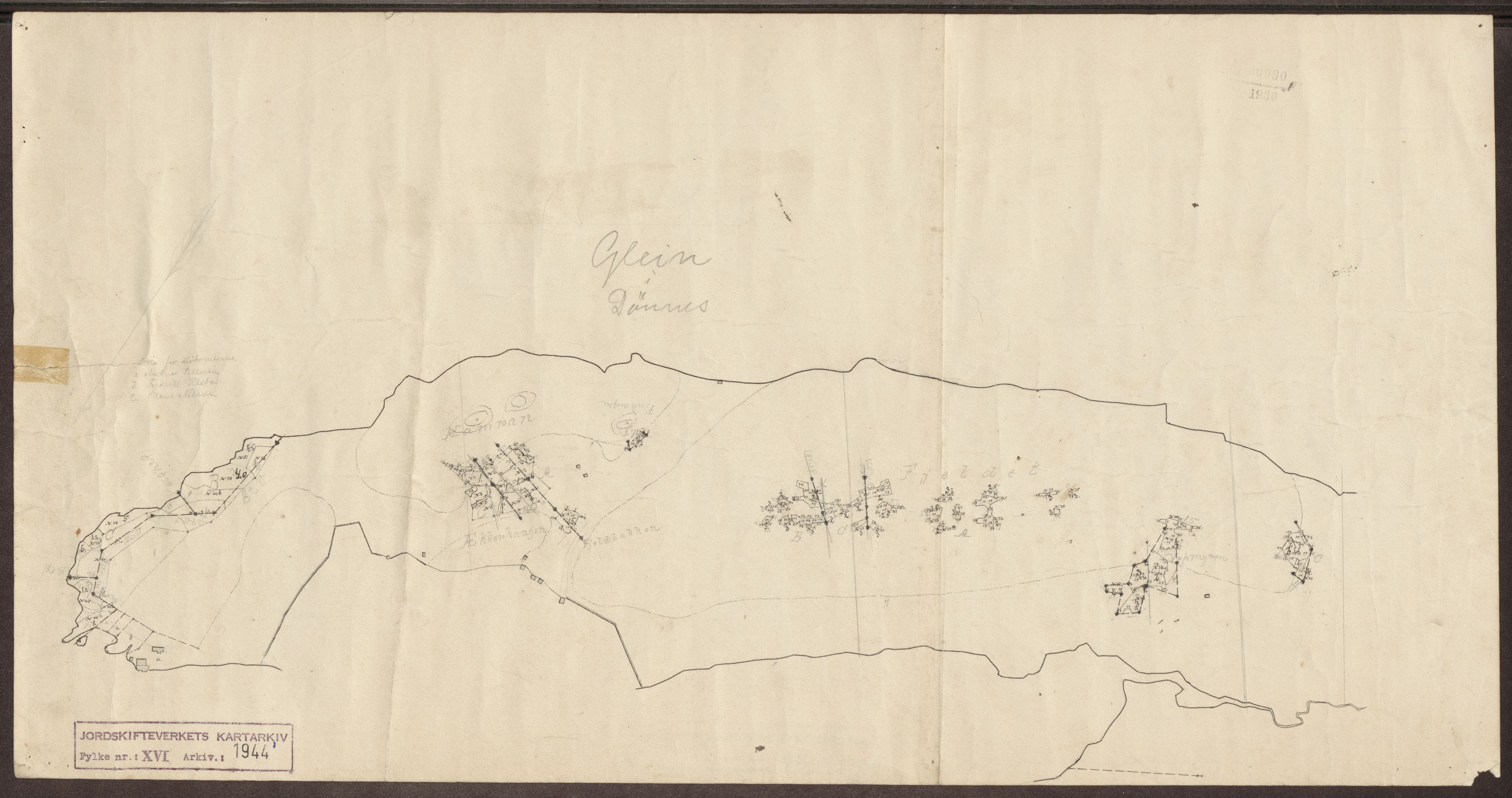 Jordskifteverkets kartarkiv, AV/RA-S-3929/T, 1859-1988, p. 2350