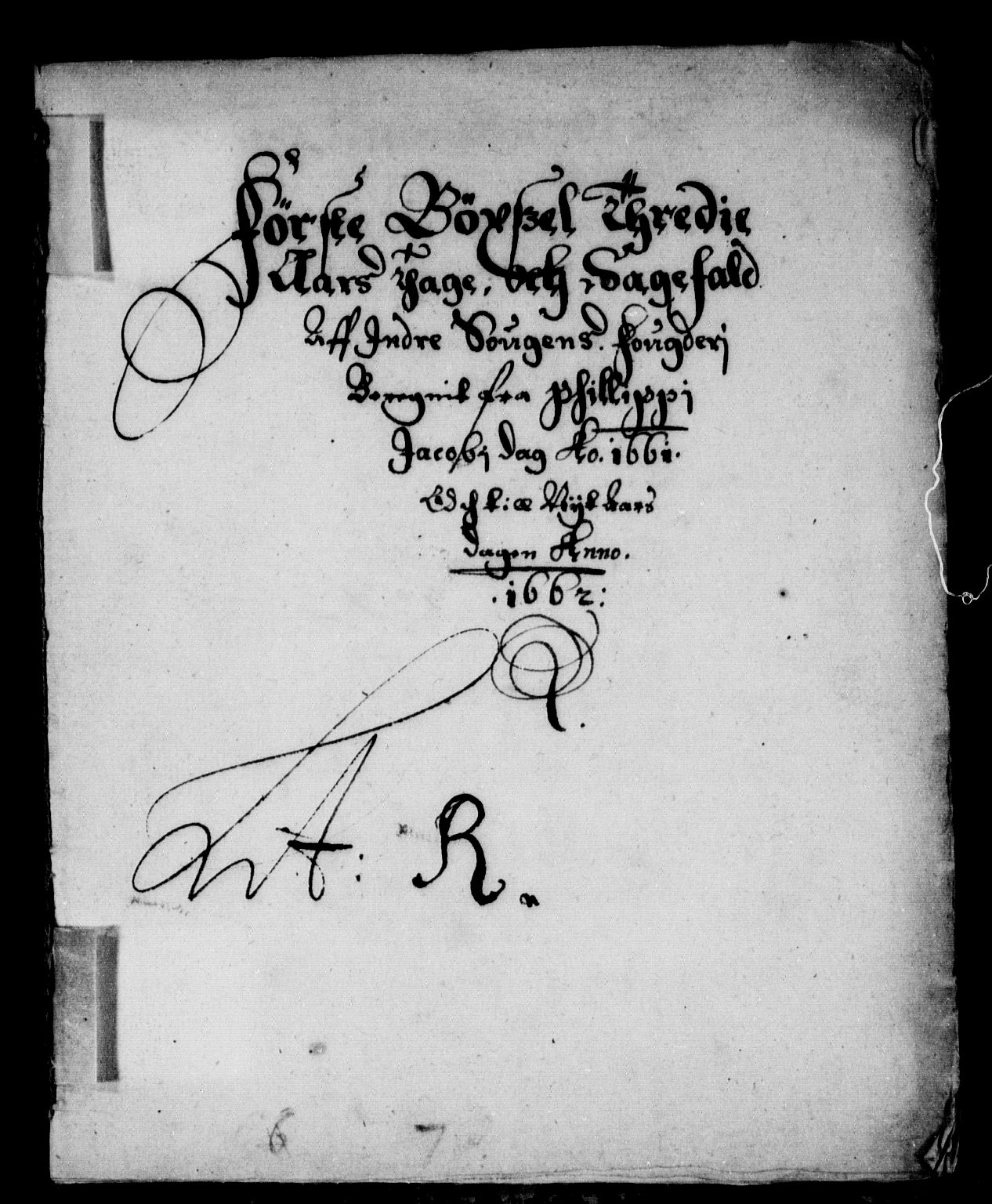 Rentekammeret inntil 1814, Reviderte regnskaper, Stiftamtstueregnskaper, Bergen stiftamt, RA/EA-6043/R/Rc/L0002: Bergen stiftamt, 1661