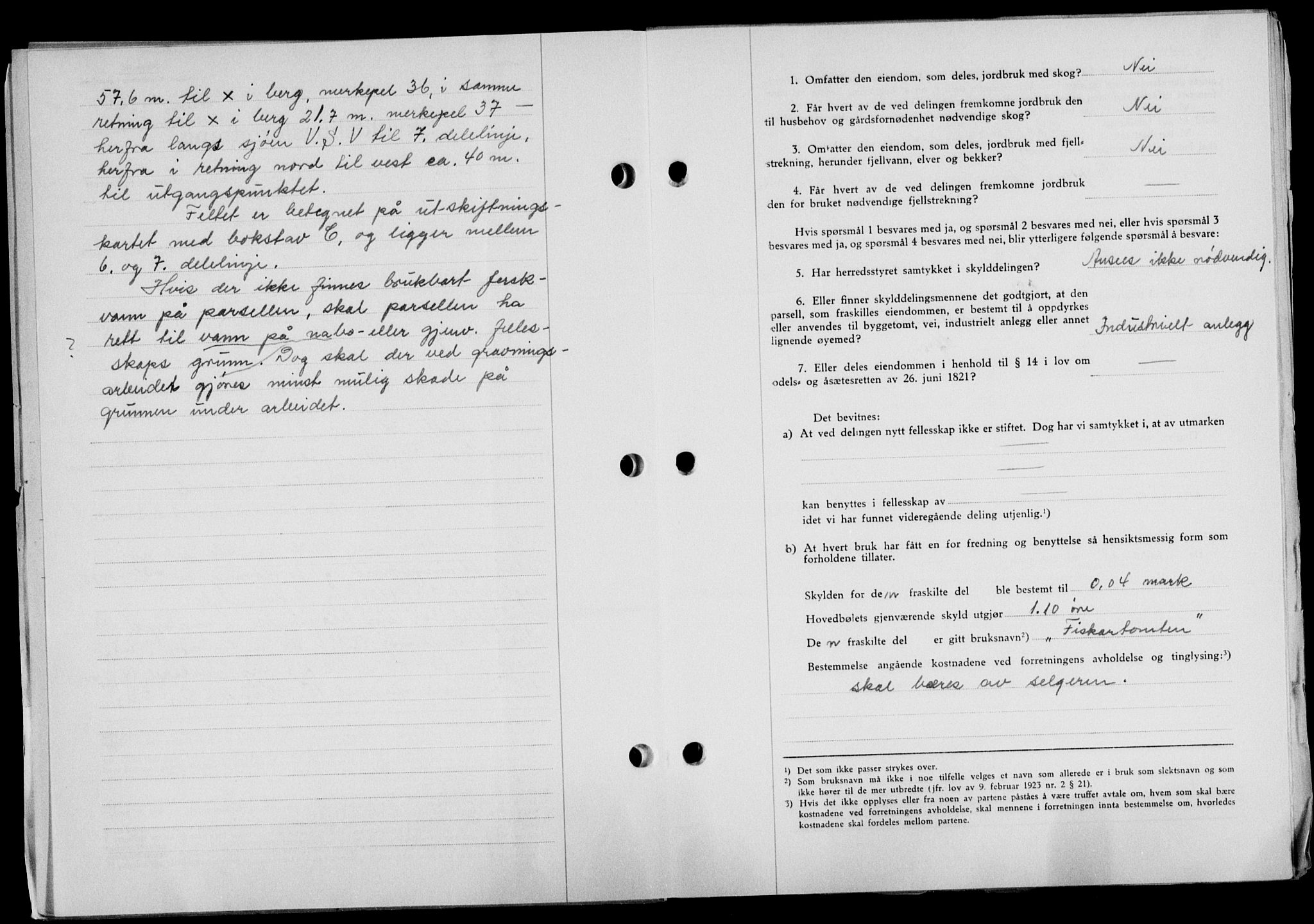 Lofoten sorenskriveri, SAT/A-0017/1/2/2C/L0015a: Mortgage book no. 15a, 1946-1947, Diary no: : 157/1947