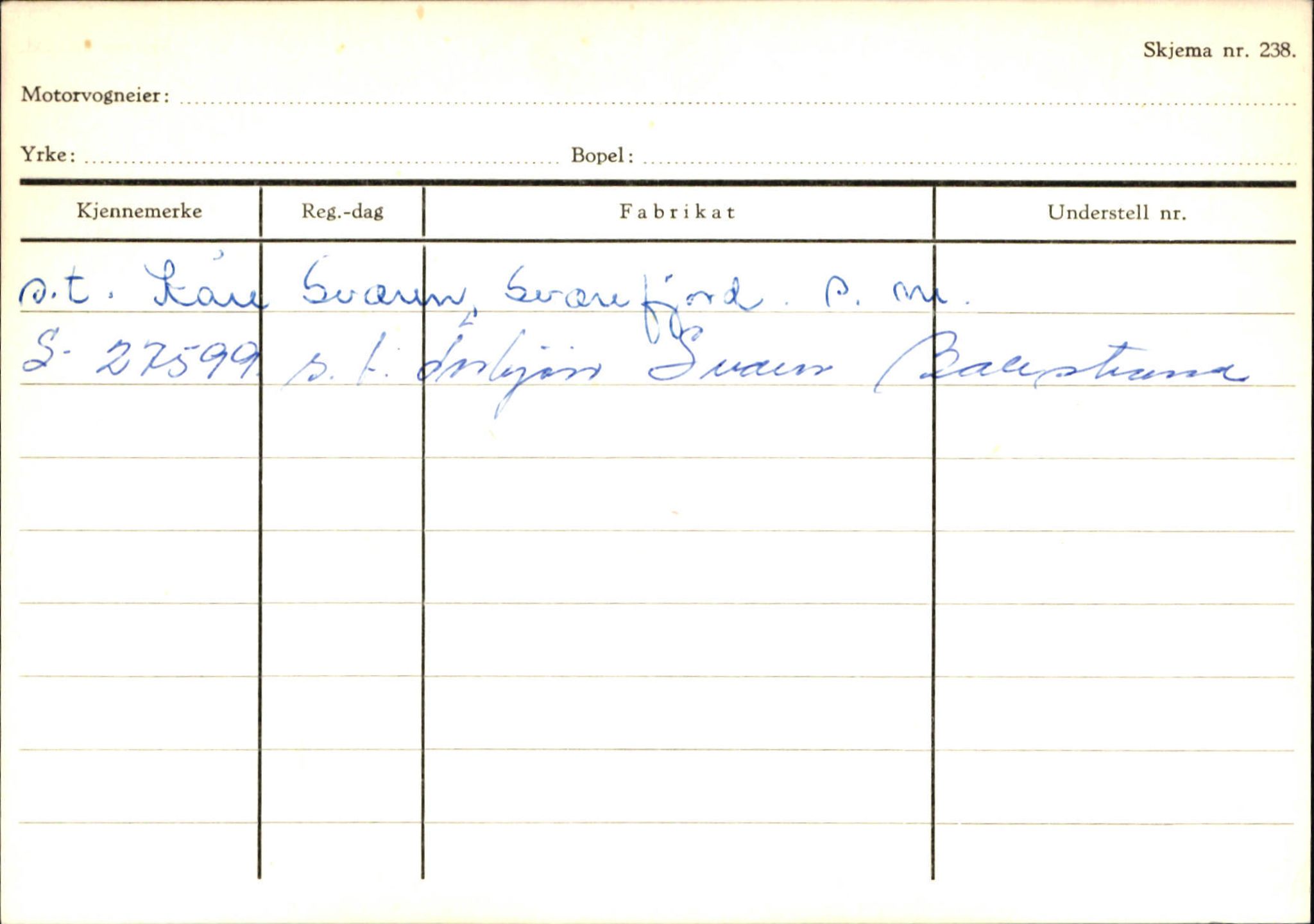 Statens vegvesen, Sogn og Fjordane vegkontor, AV/SAB-A-5301/4/F/L0132: Eigarregister Askvoll A-Å. Balestrand A-Å, 1945-1975, p. 1847