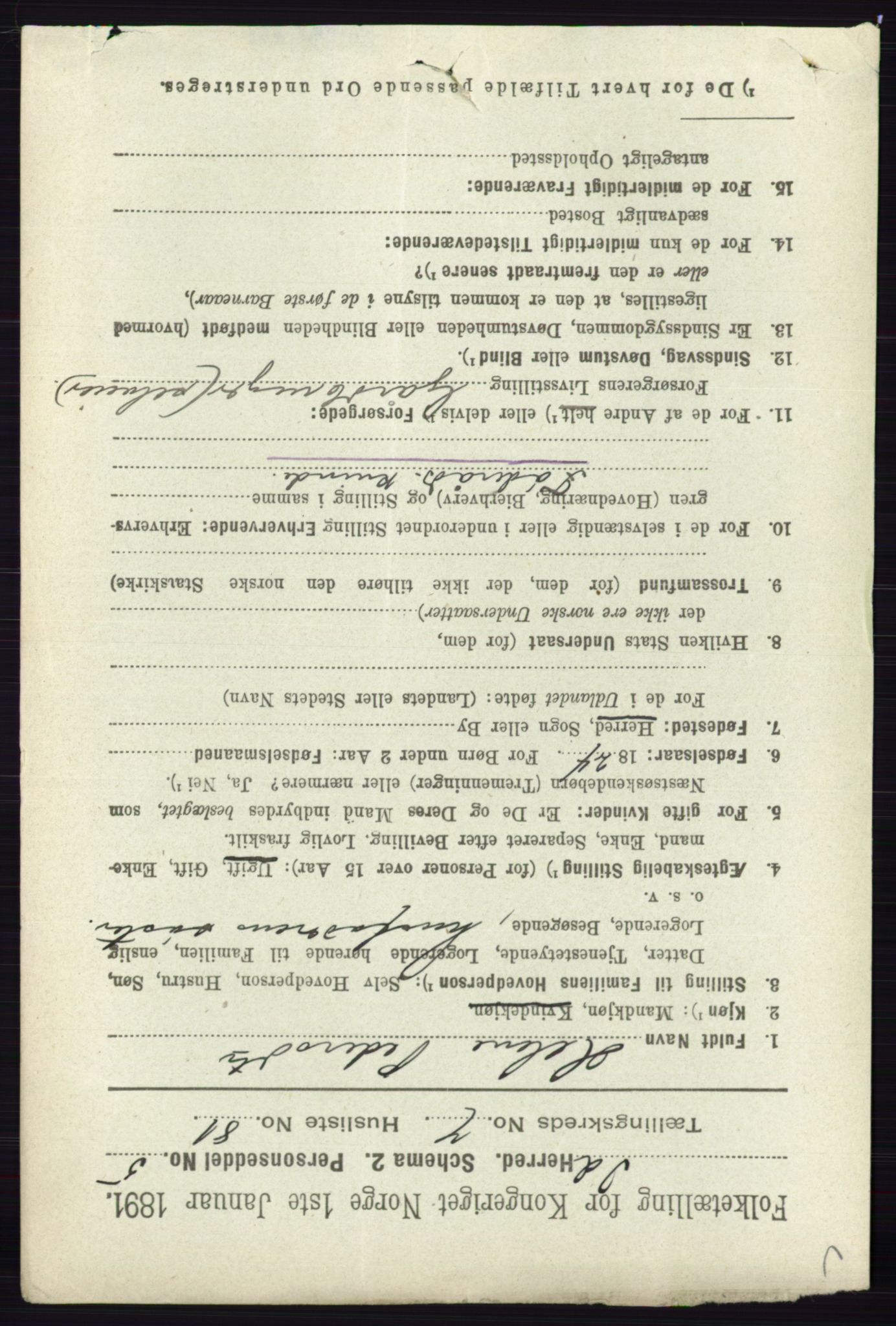 RA, 1891 census for 0117 Idd, 1891, p. 4665