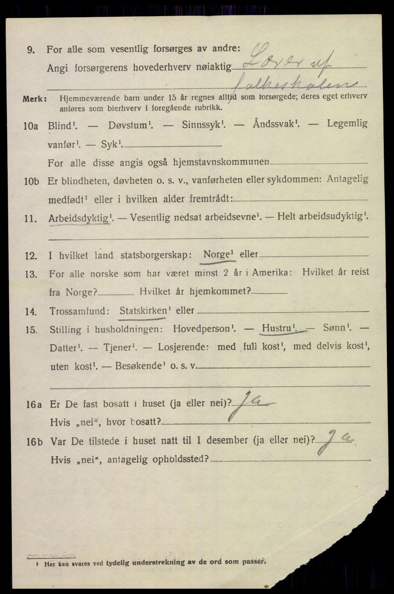 SAK, 1920 census for Vigmostad, 1920, p. 1200