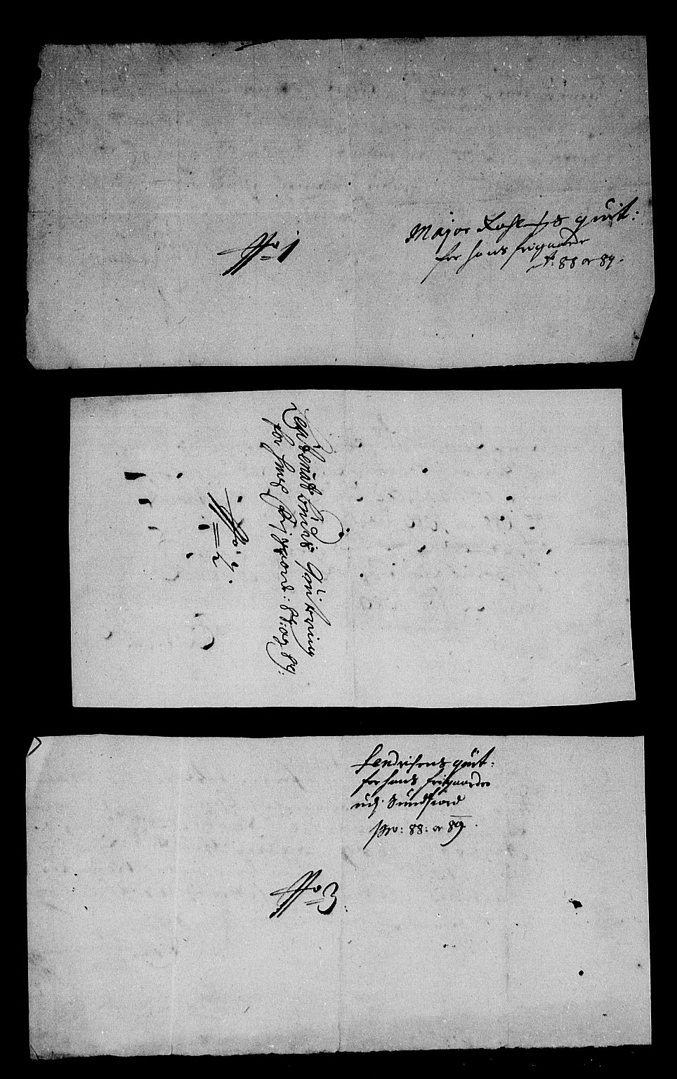 Rentekammeret inntil 1814, Reviderte regnskaper, Stiftamtstueregnskaper, Bergen stiftamt, AV/RA-EA-6043/R/Rc/L0091: Bergen stiftamt, 1689