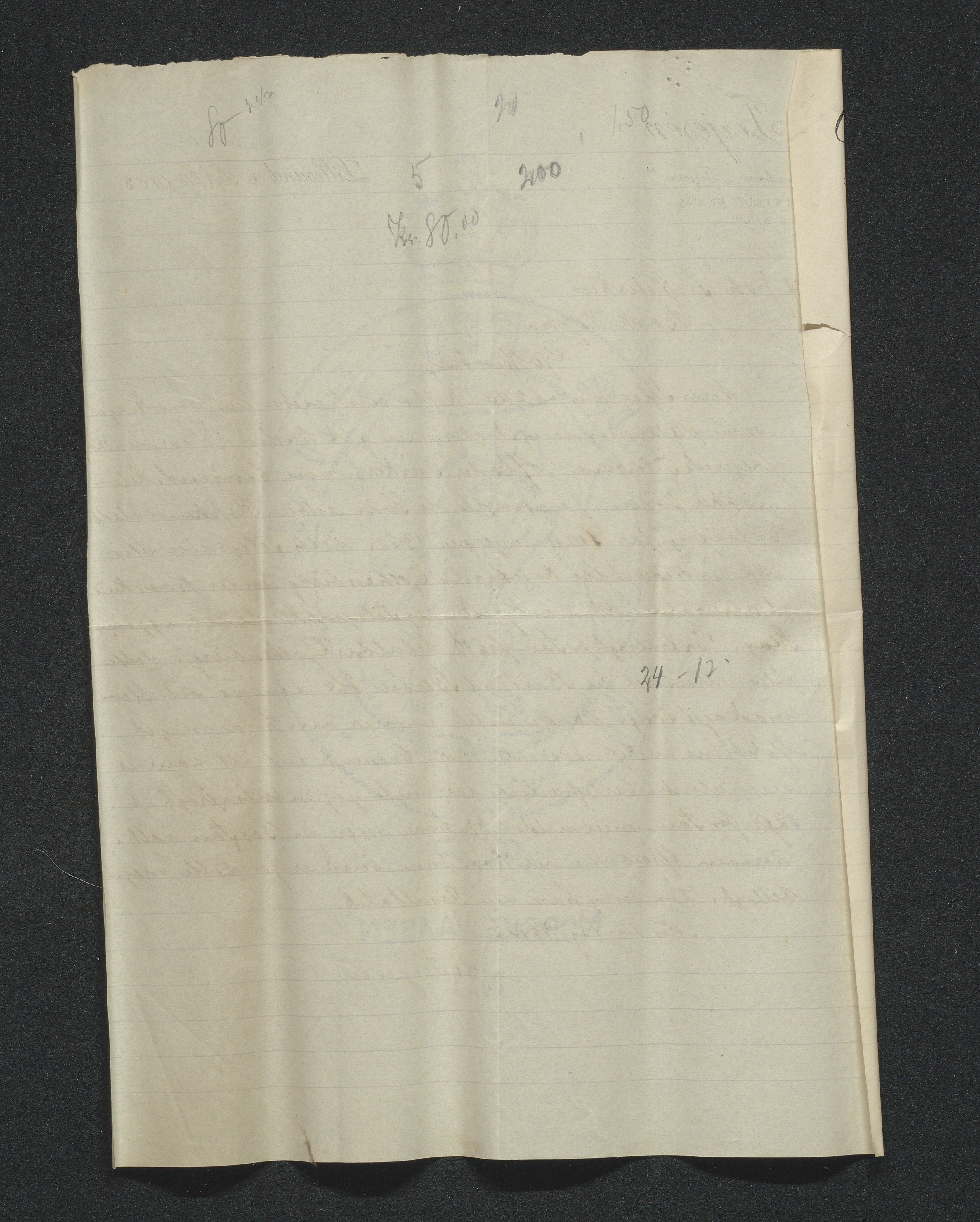 O. Terjesens rederi, AAKS/PA-2525/E/E01/L0014: Korrespondanse, 1905